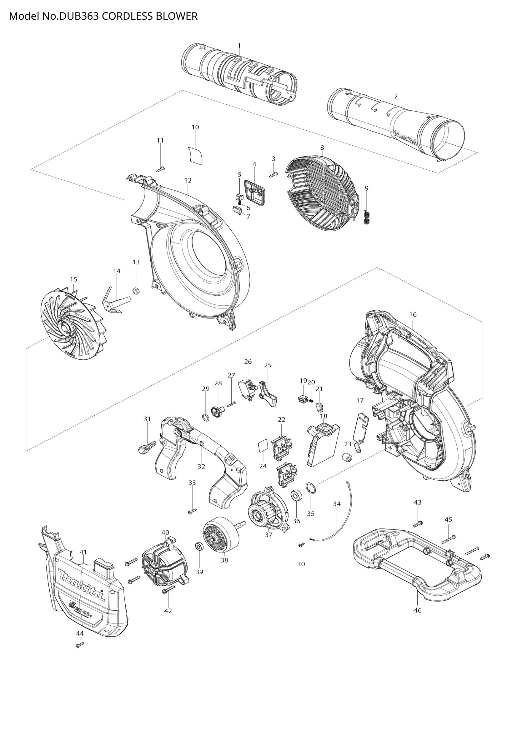 DUB363 exploded view