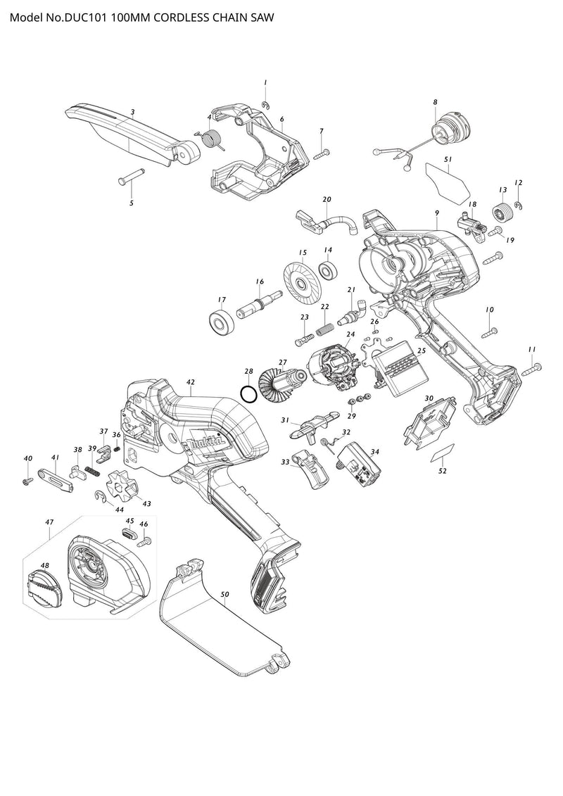 DUC101 exploded view