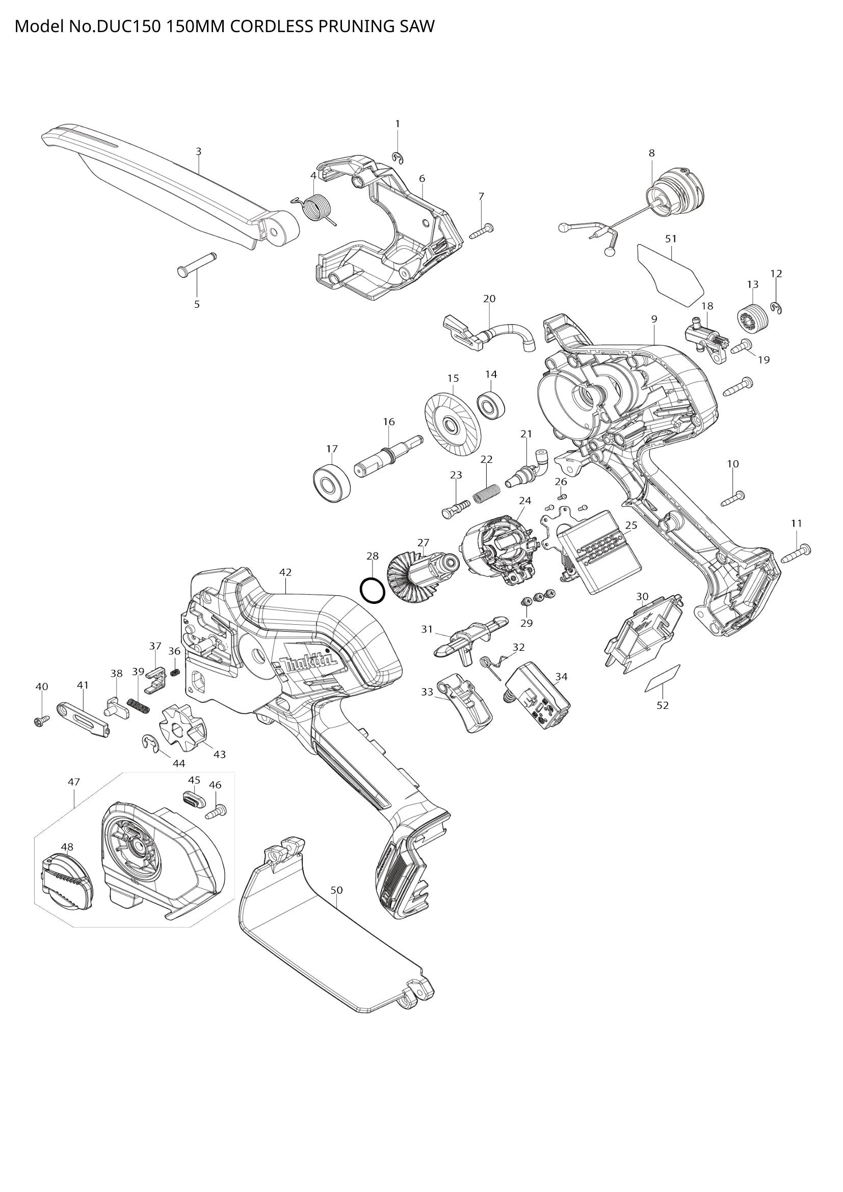 DUC150 exploded view