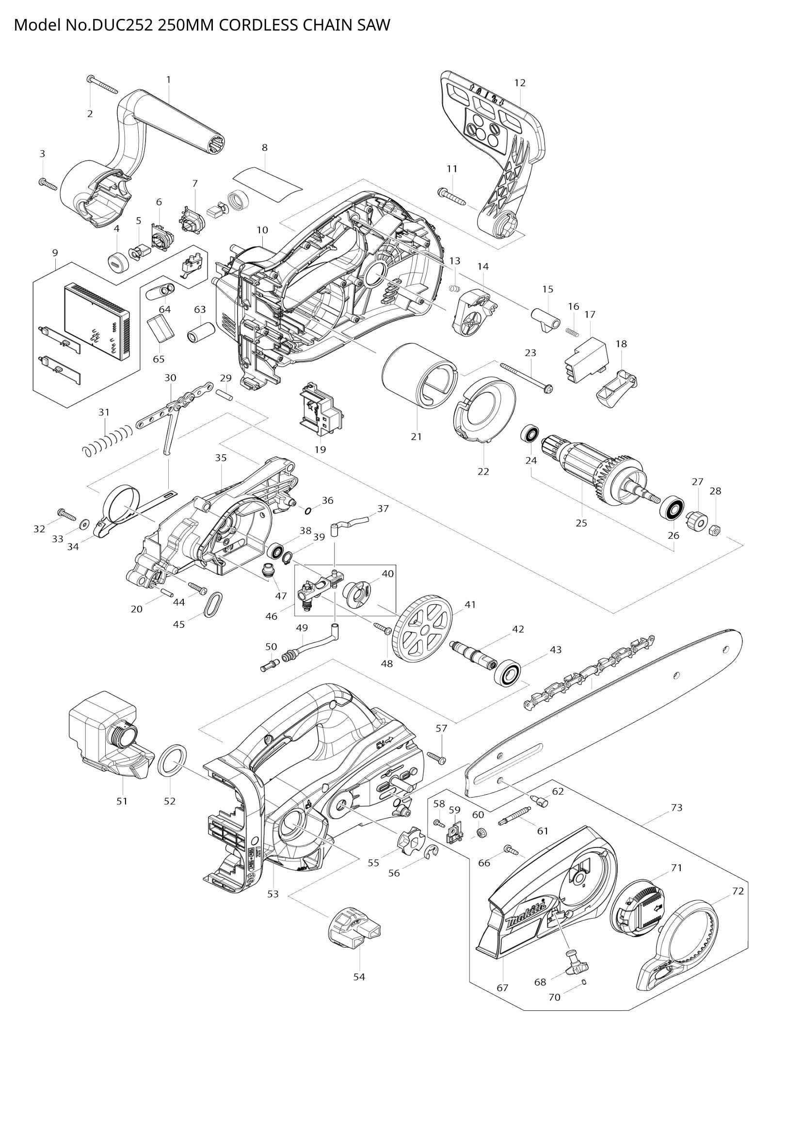 DUC252 exploded view