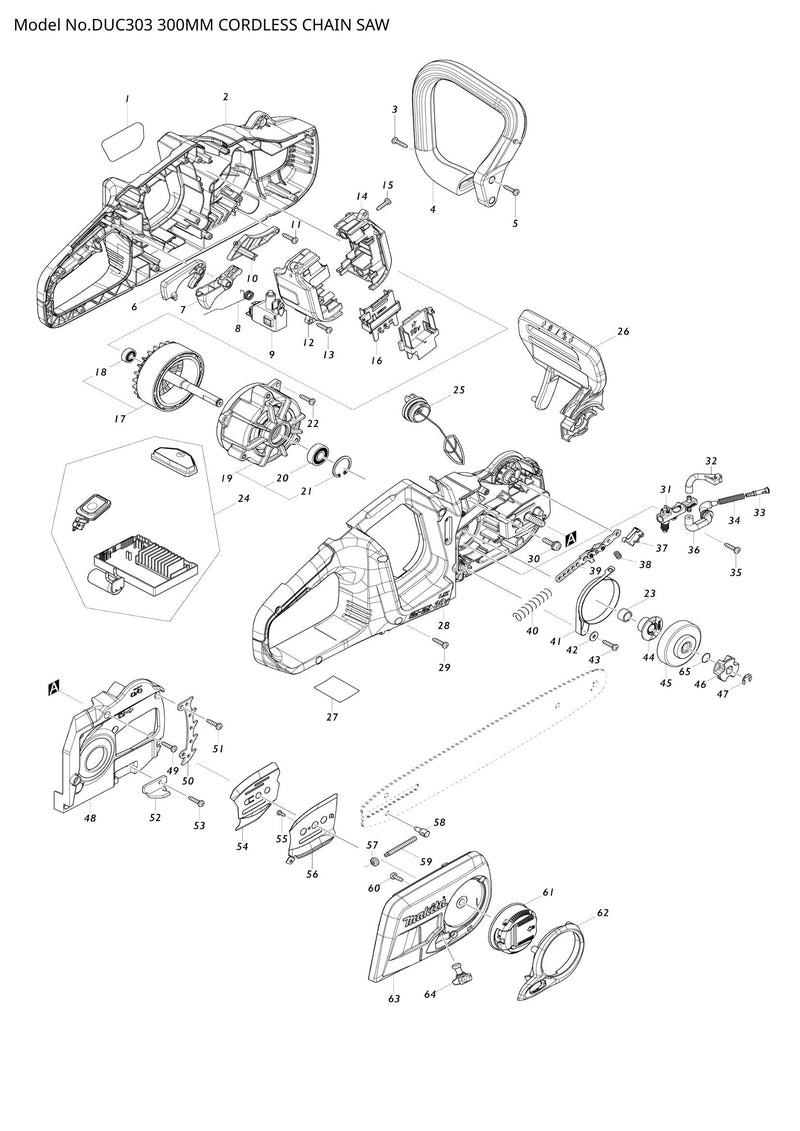 DUC303 exploded view