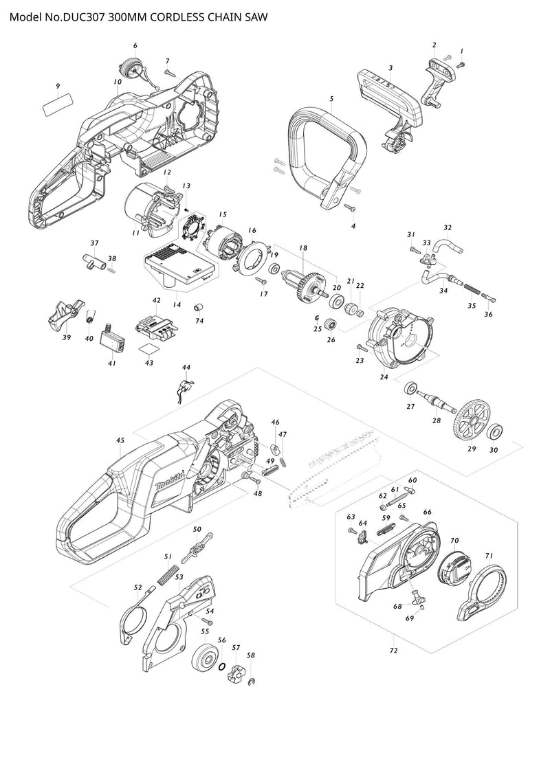 DUC307 exploded view