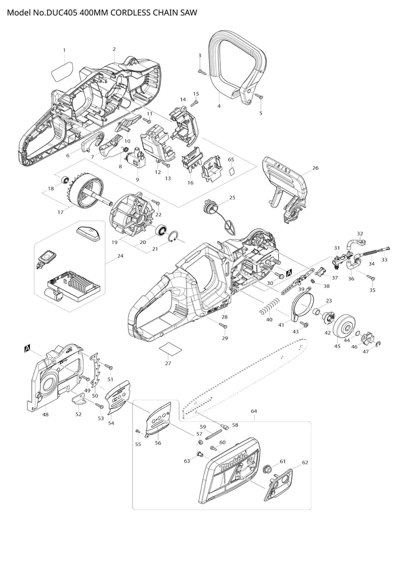 DUC405 exploded view