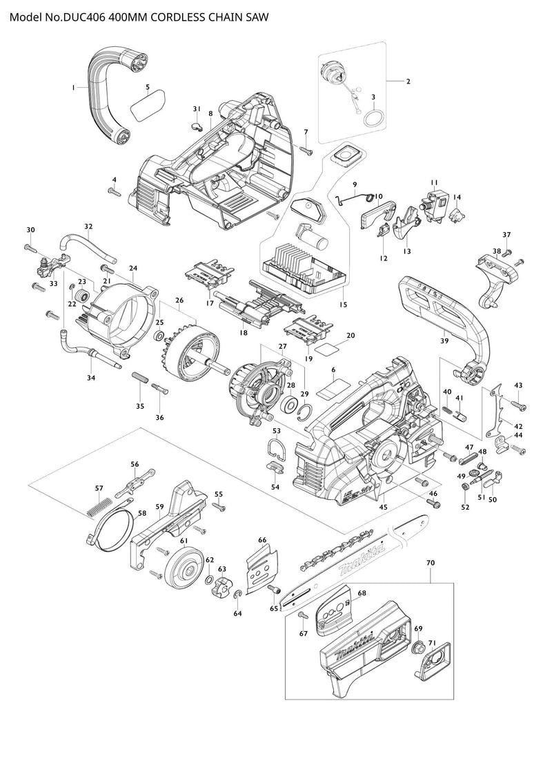 DUC406 exploded view