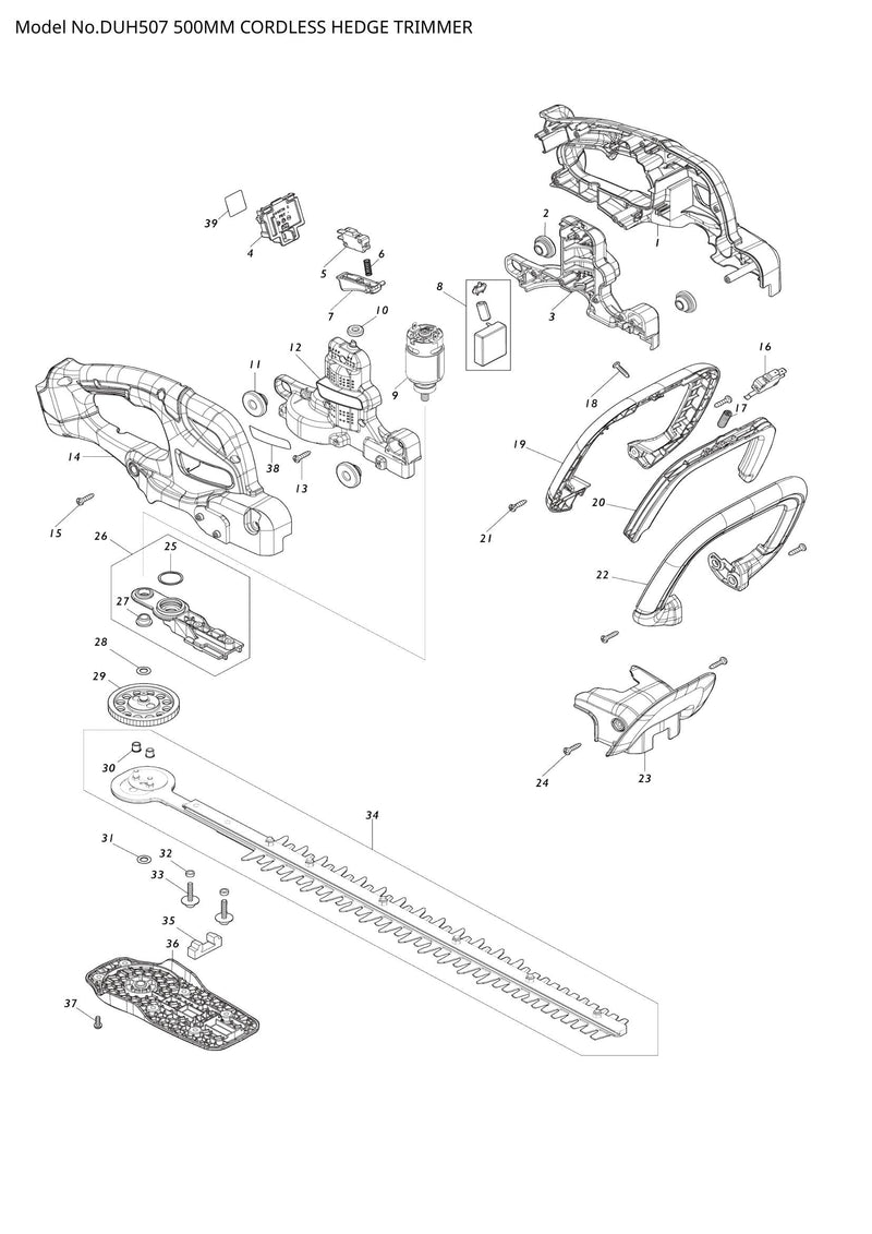 DUH507 exploded view