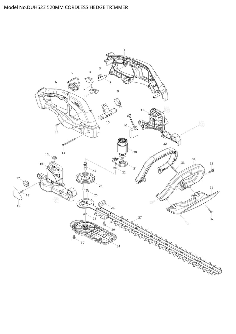 DUH523 exploded view