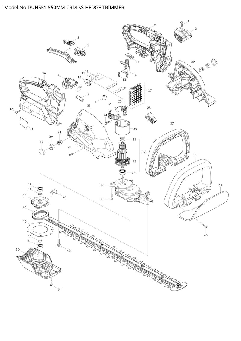 DUH551 exploded view