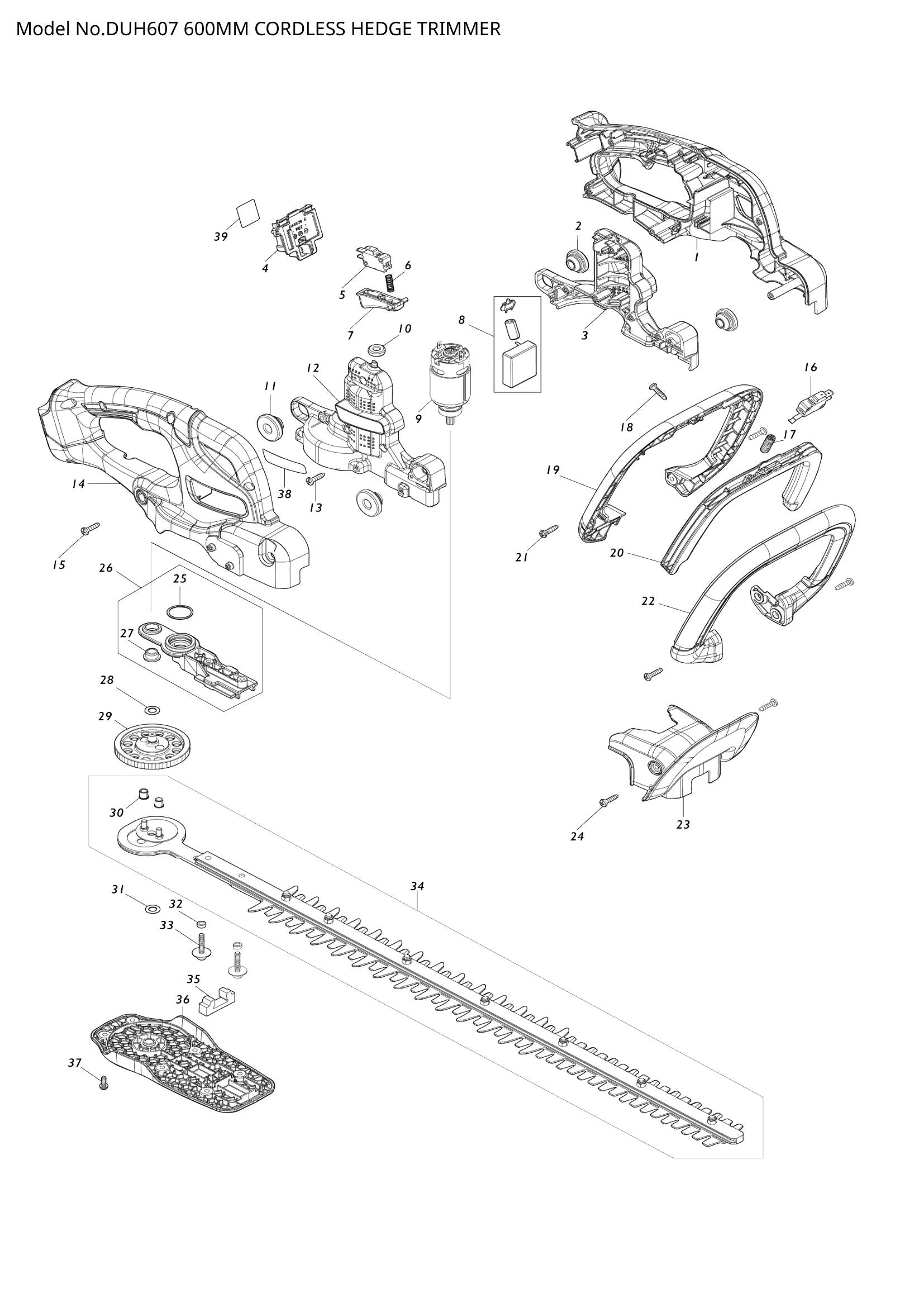DUH607 exploded view