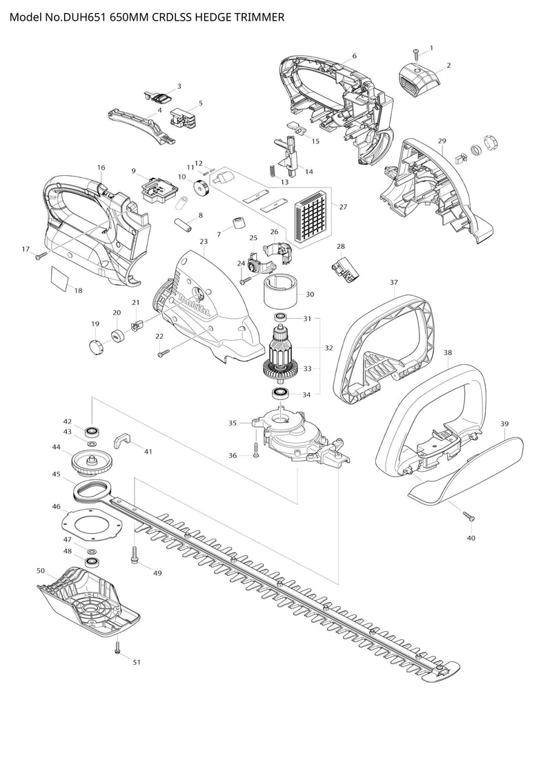 DUH651 exploded view
