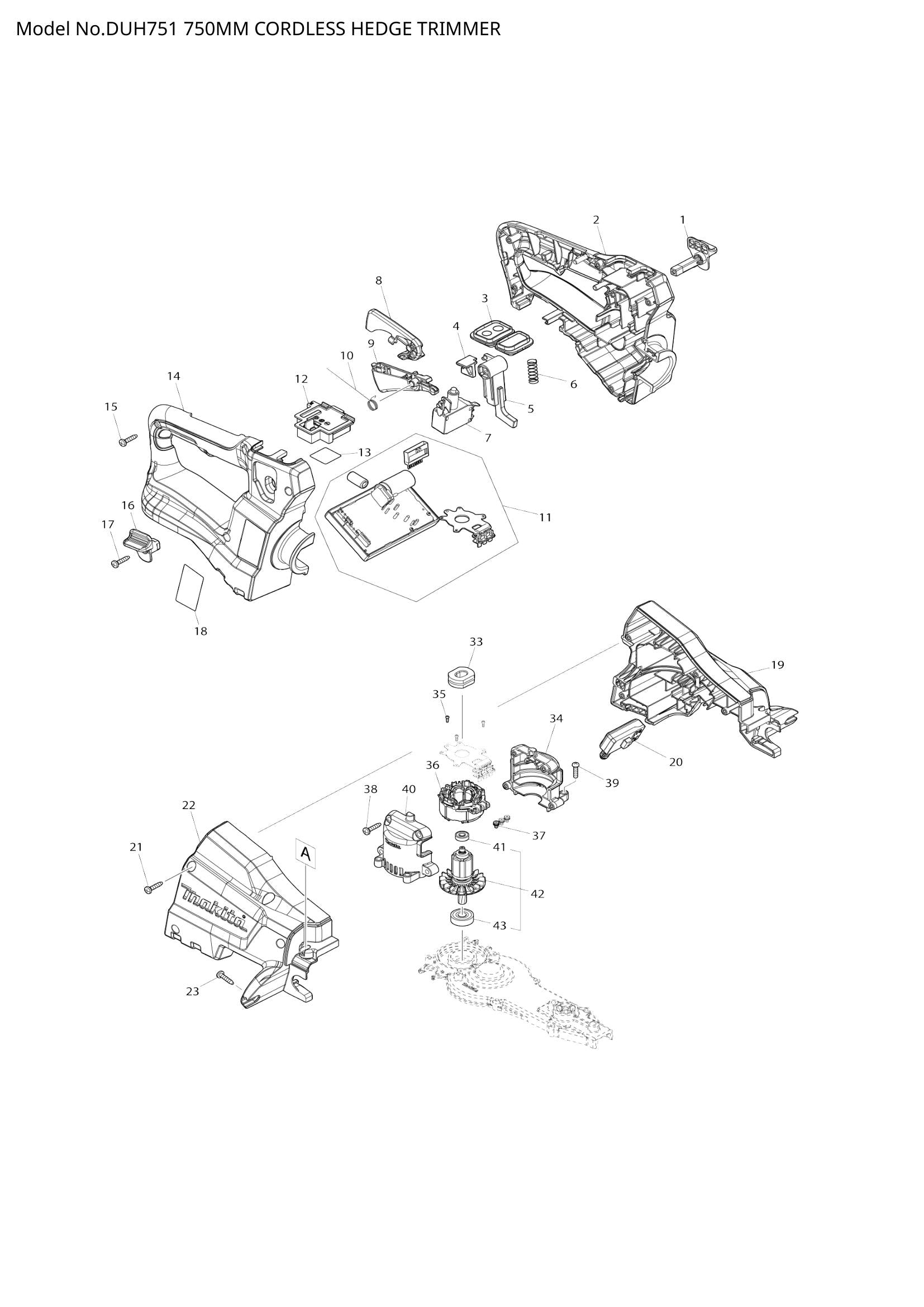 DUH751 exploded view