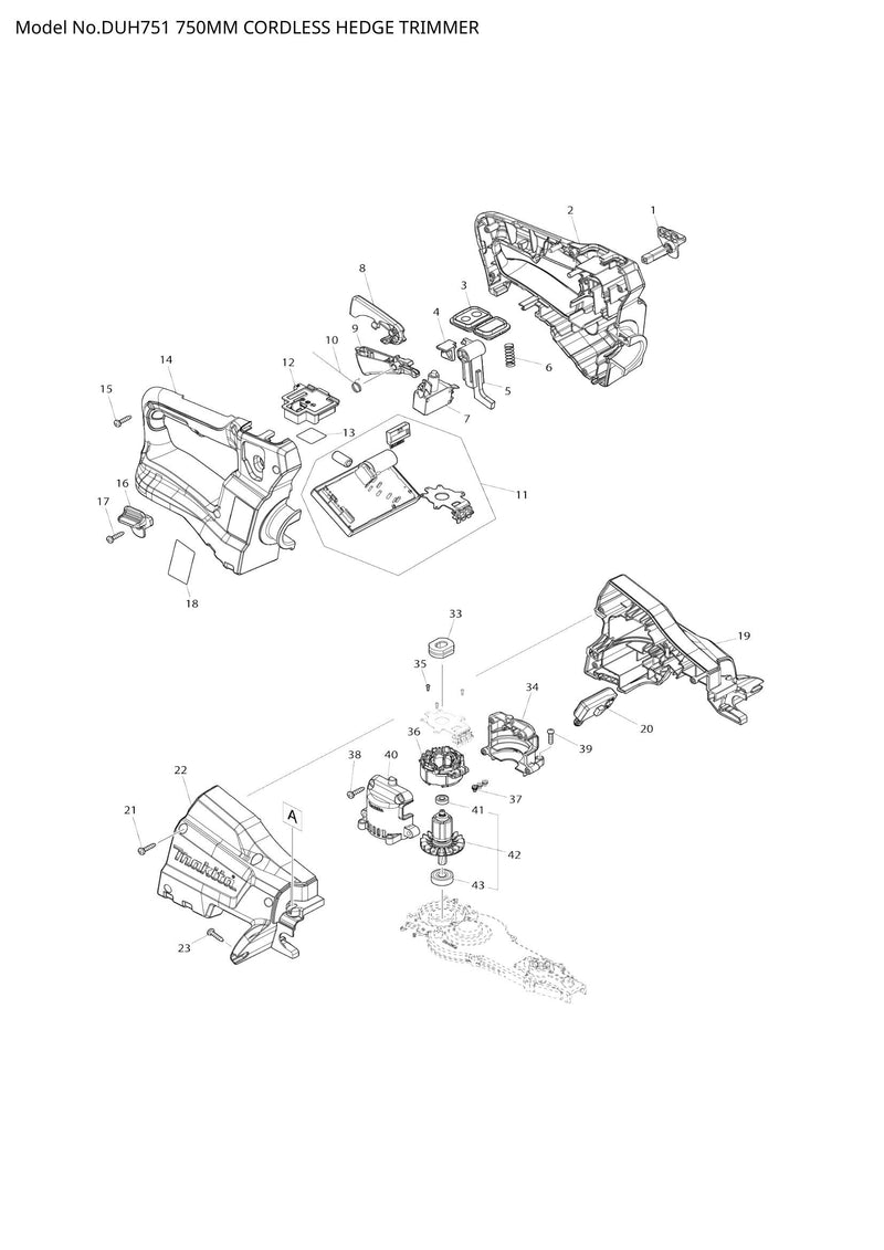 DUH751 exploded view