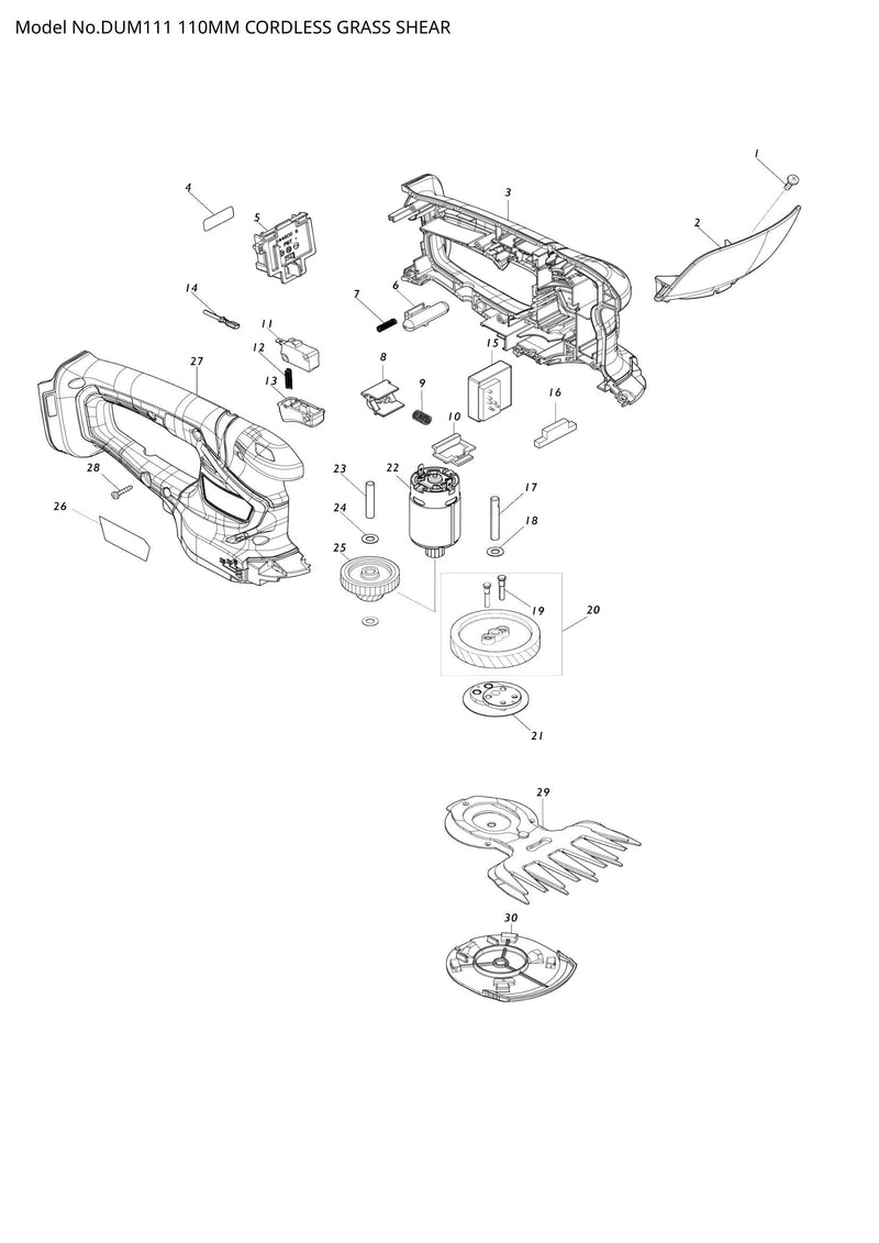 DUM111 exploded view