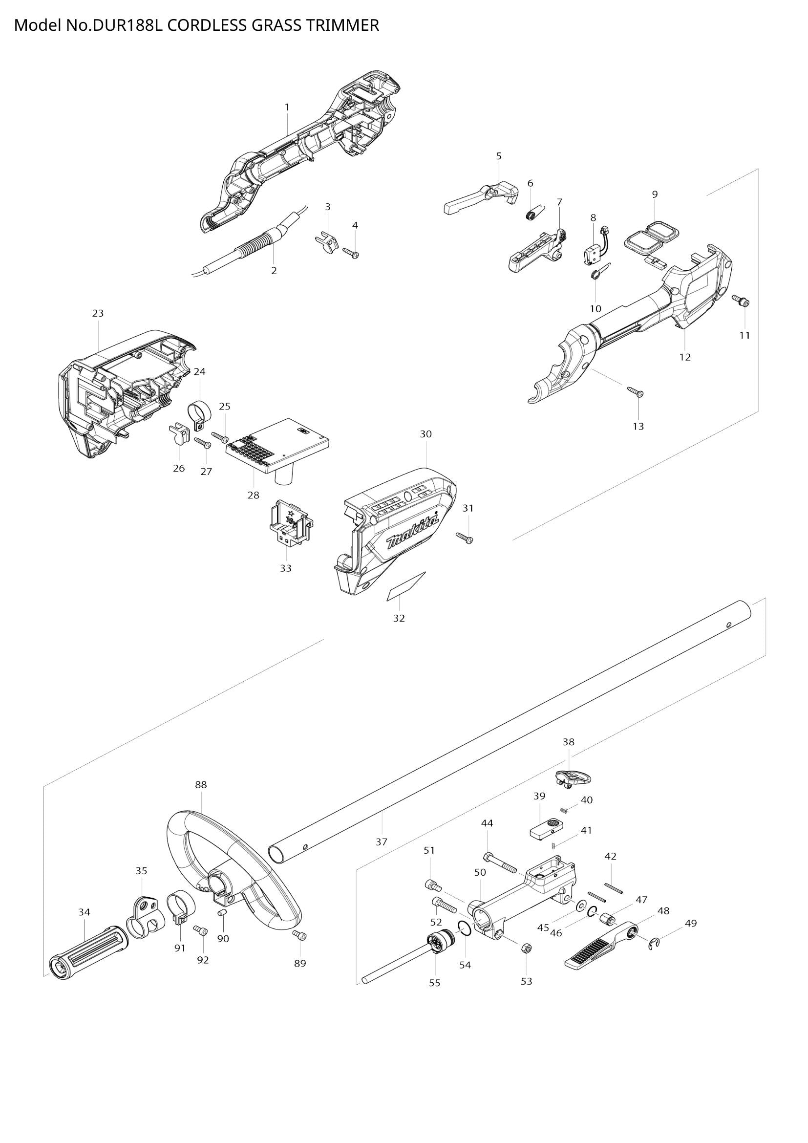 DUR188L exploded view