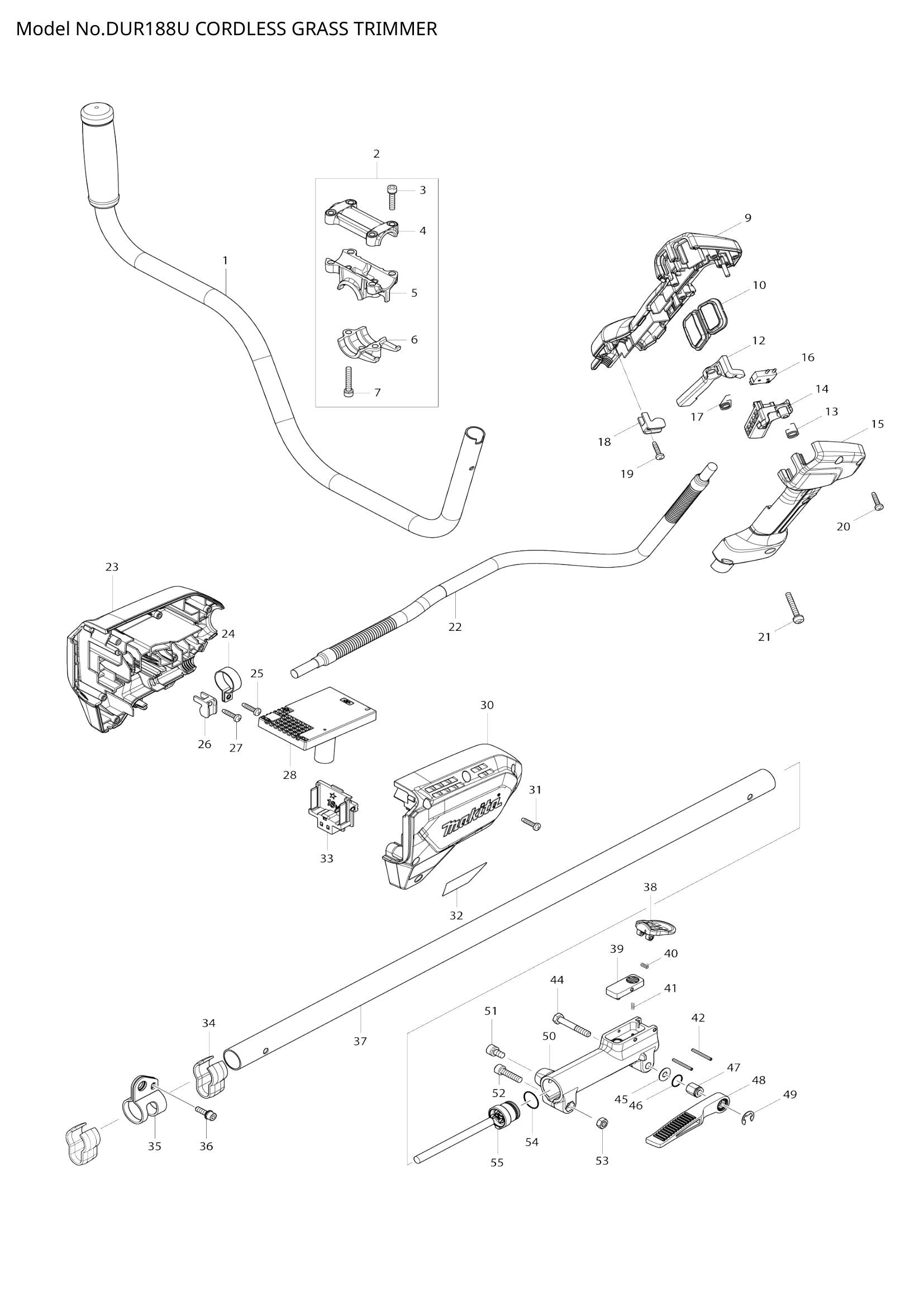 DUR188U exploded view