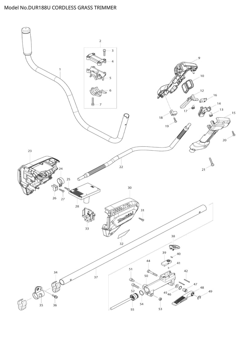 DUR188U exploded view