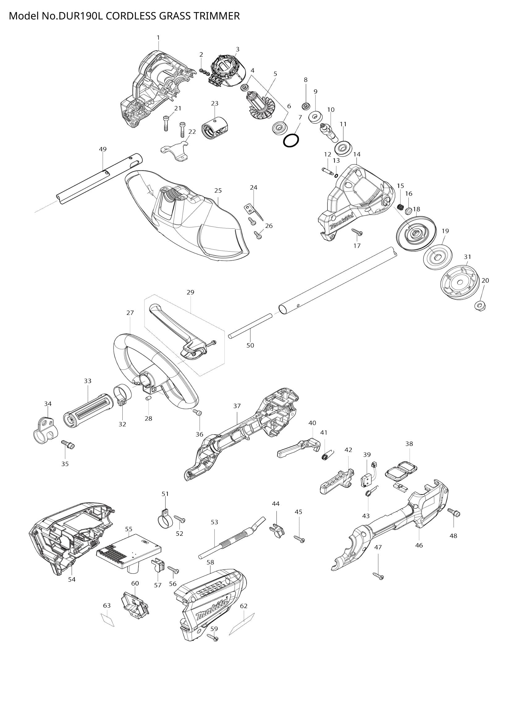 DUR190L exploded view