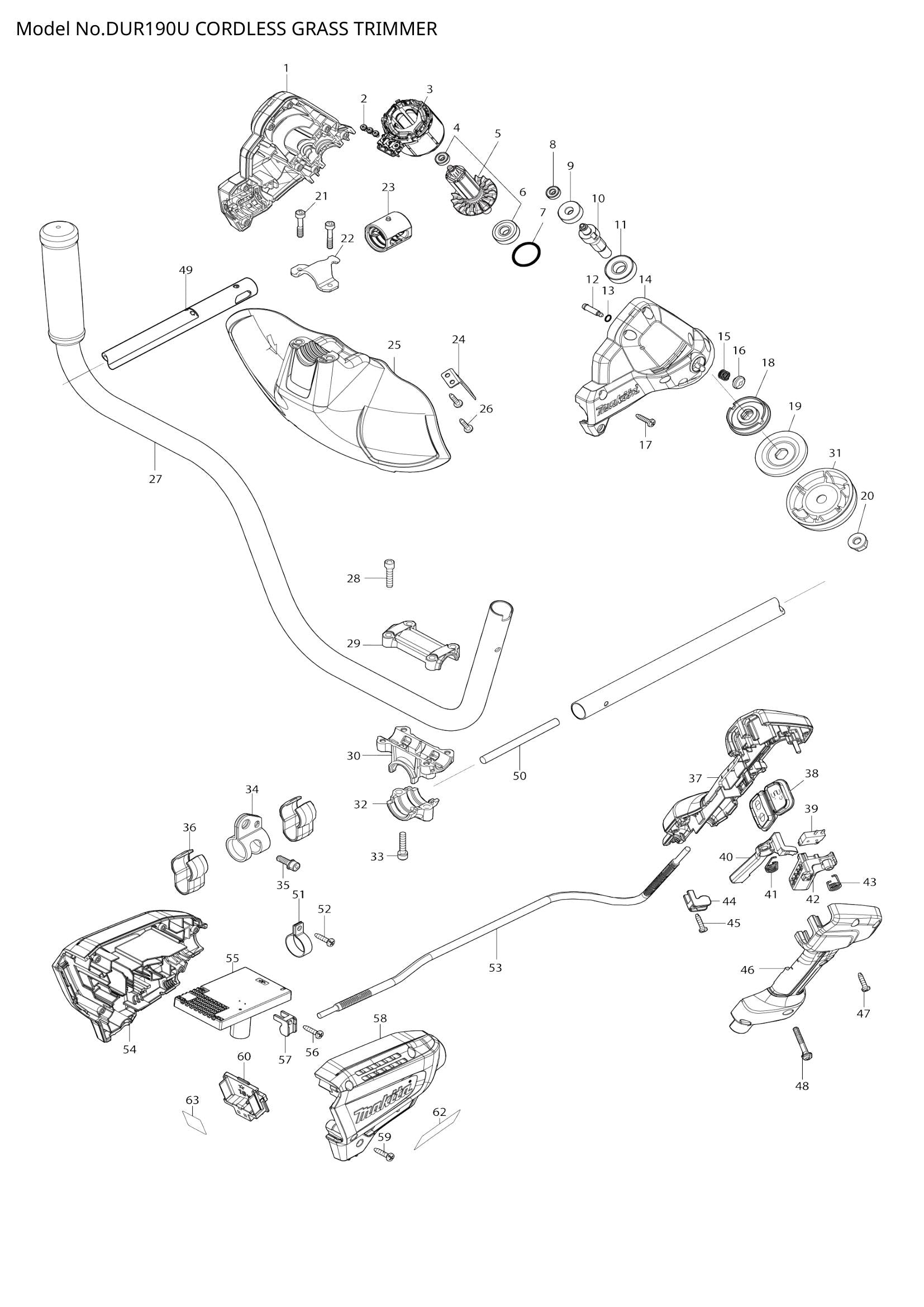 DUR190U exploded view