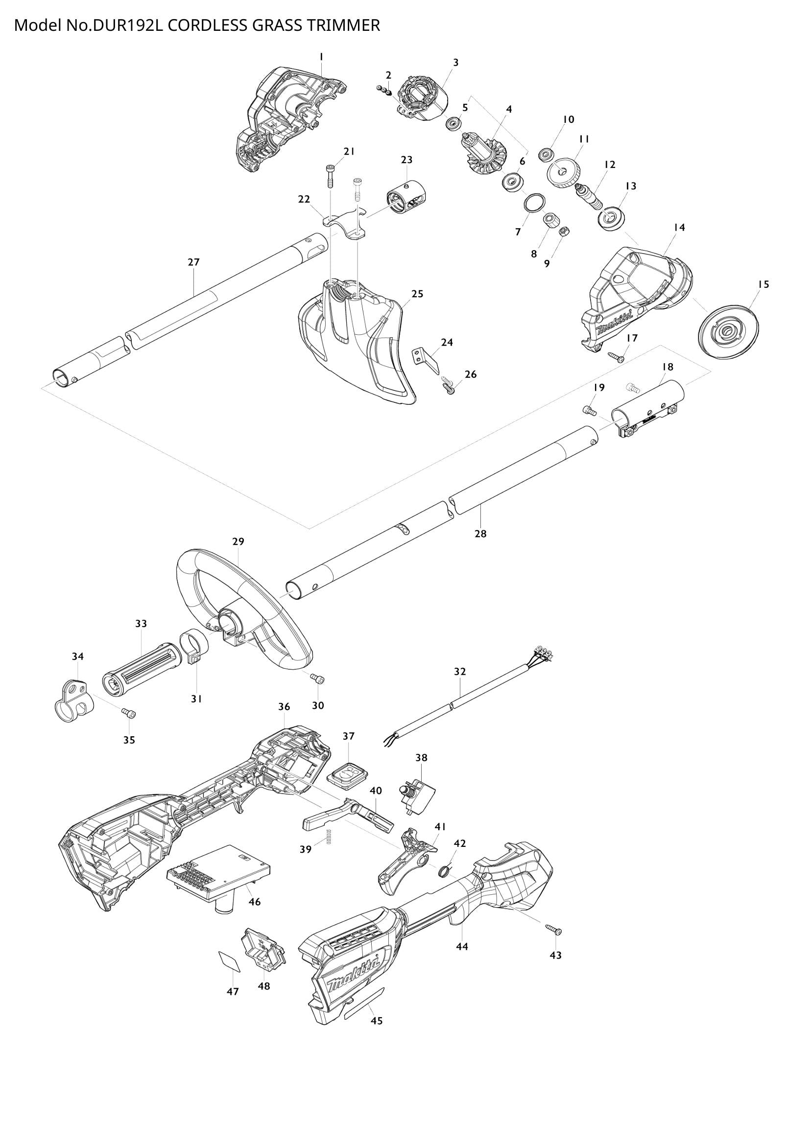 DUR192L exploded view