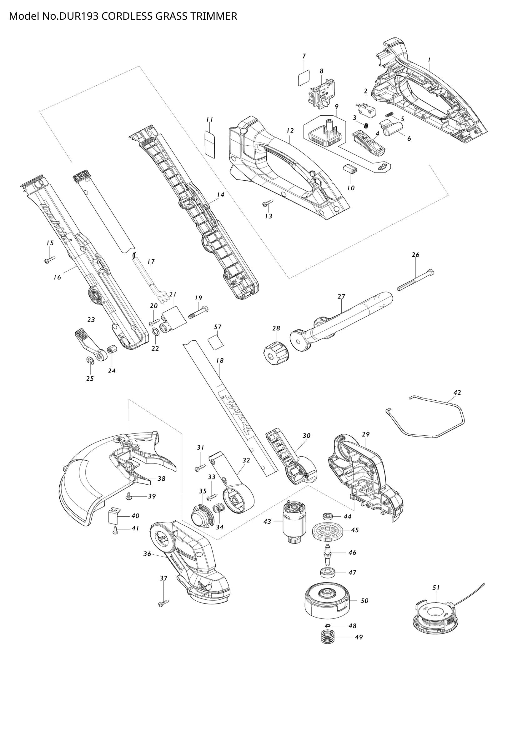 DUR193 exploded view