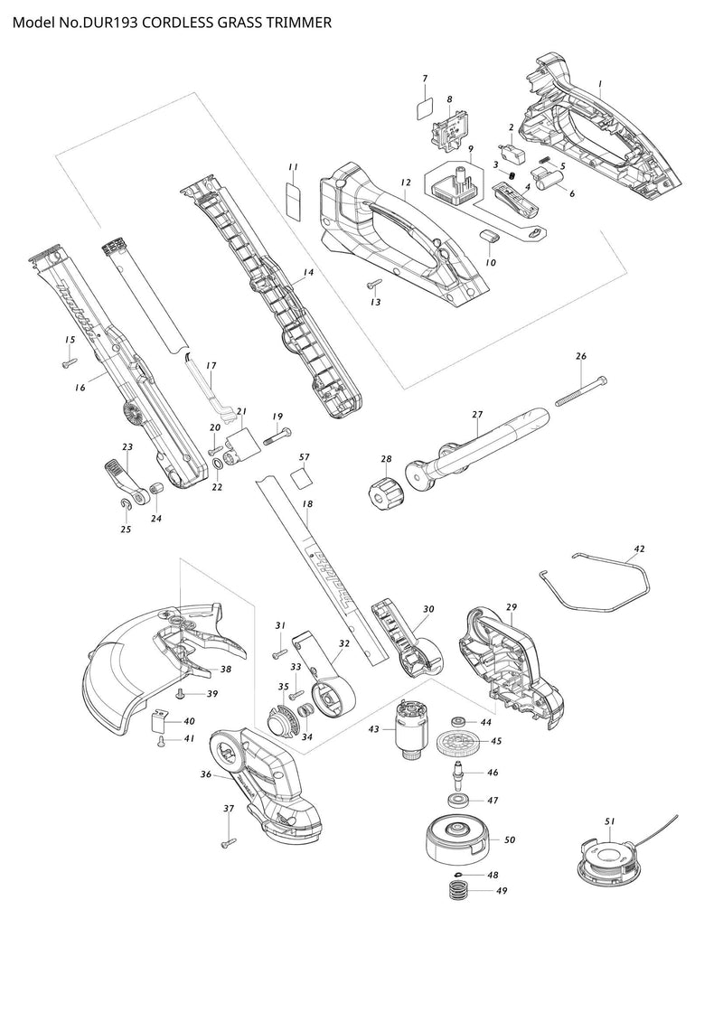 DUR193 exploded view