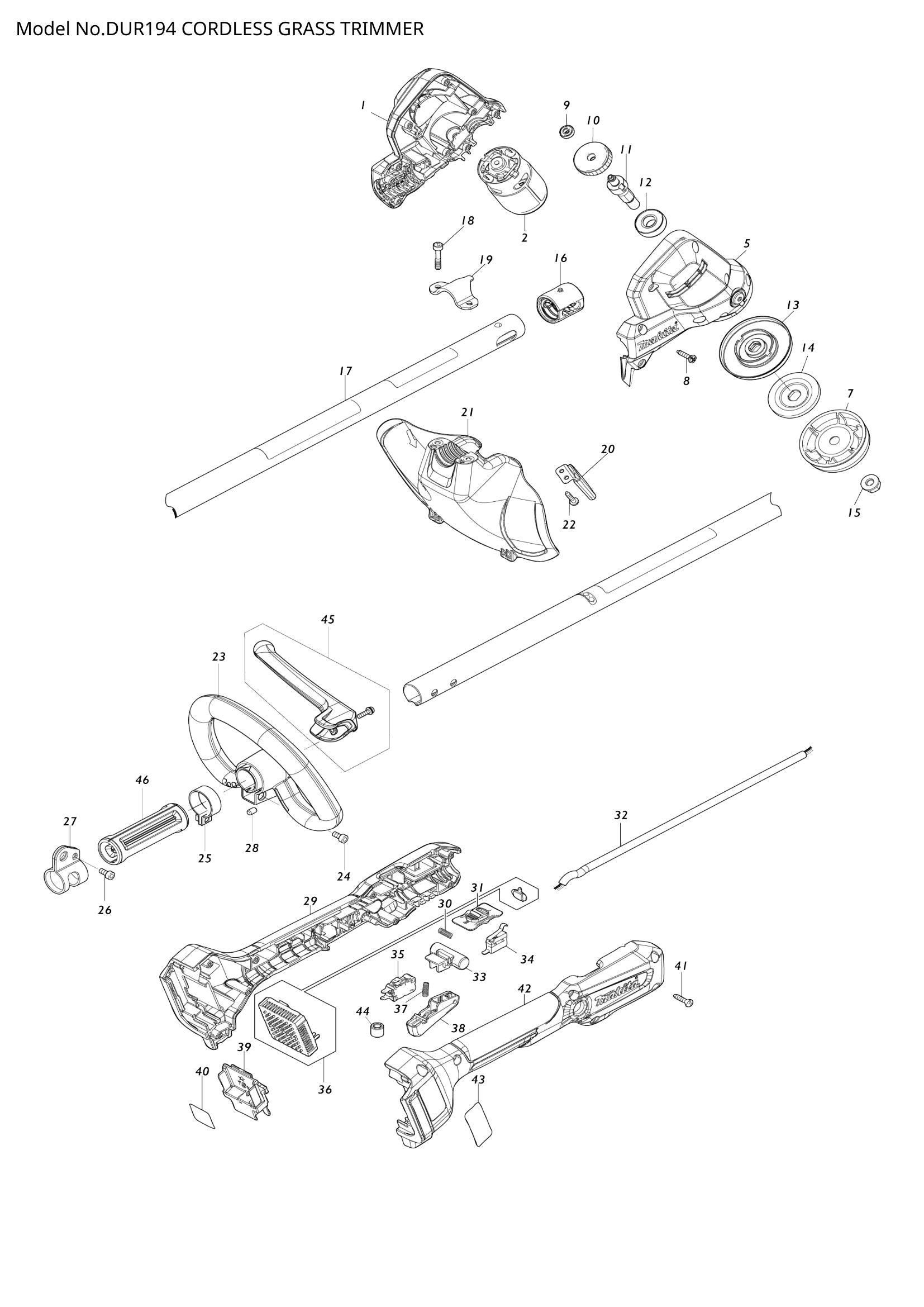 DUR194 exploded view