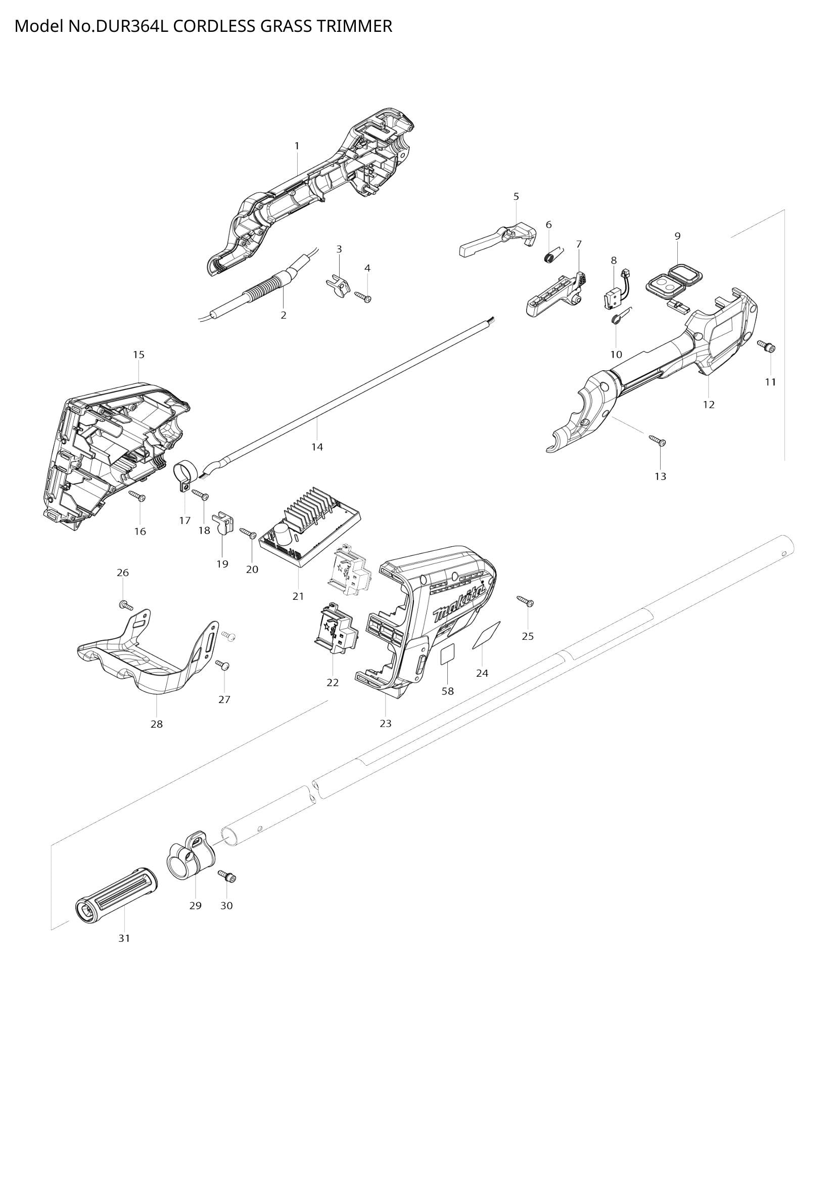 DUR364L exploded view