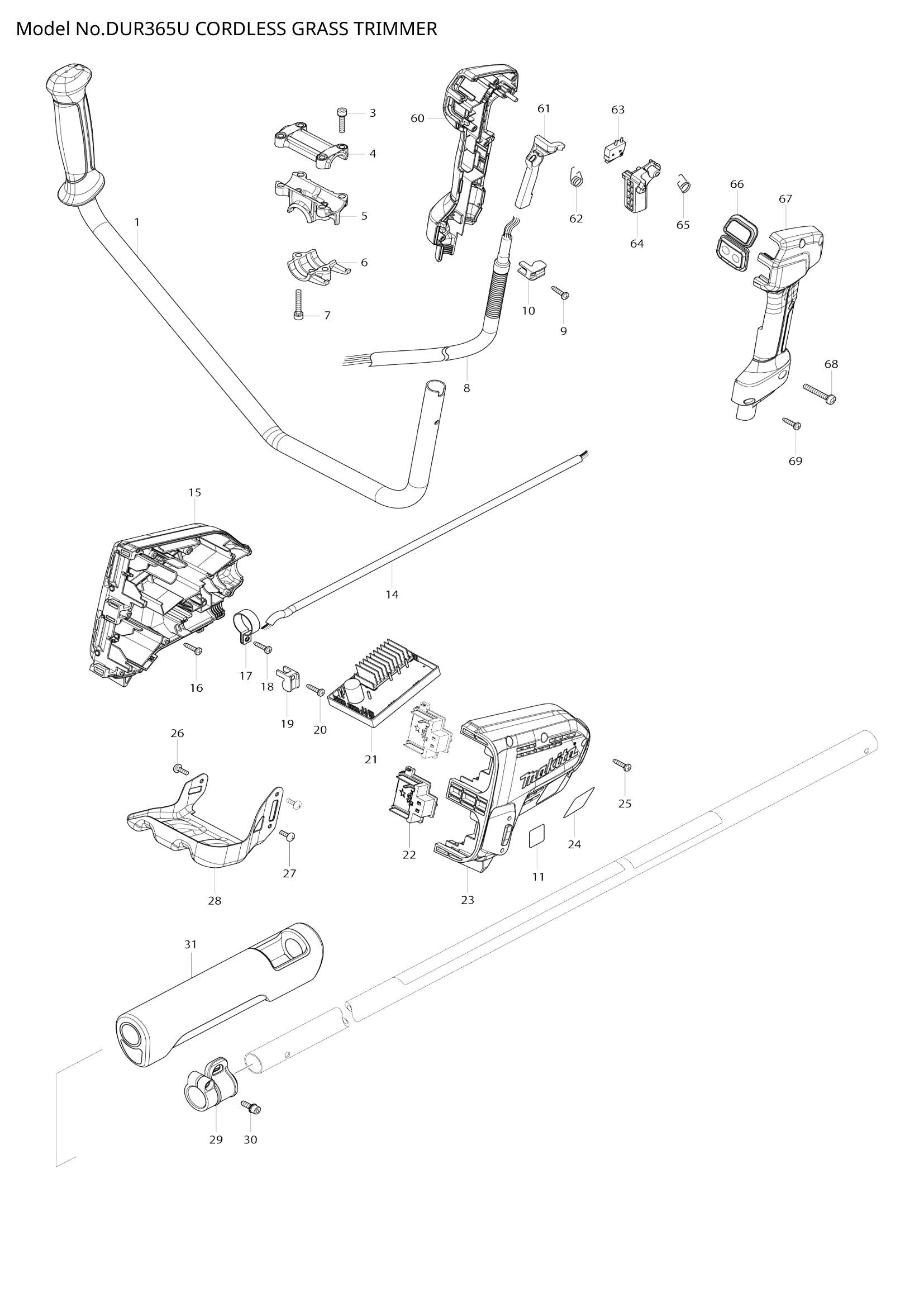 DUR365U exploded view