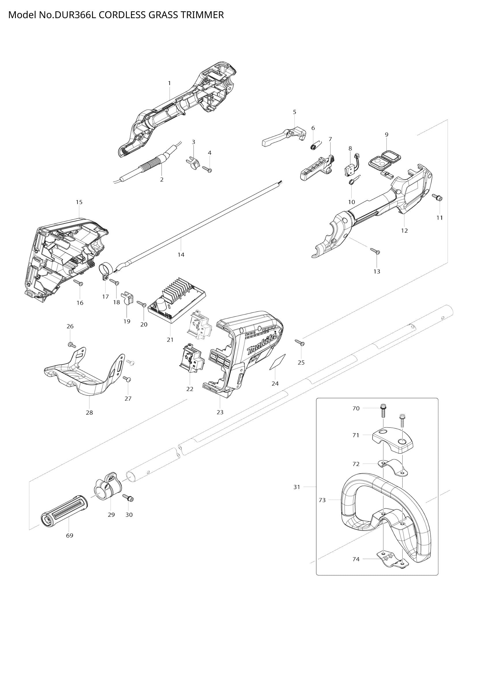 DUR366L exploded view