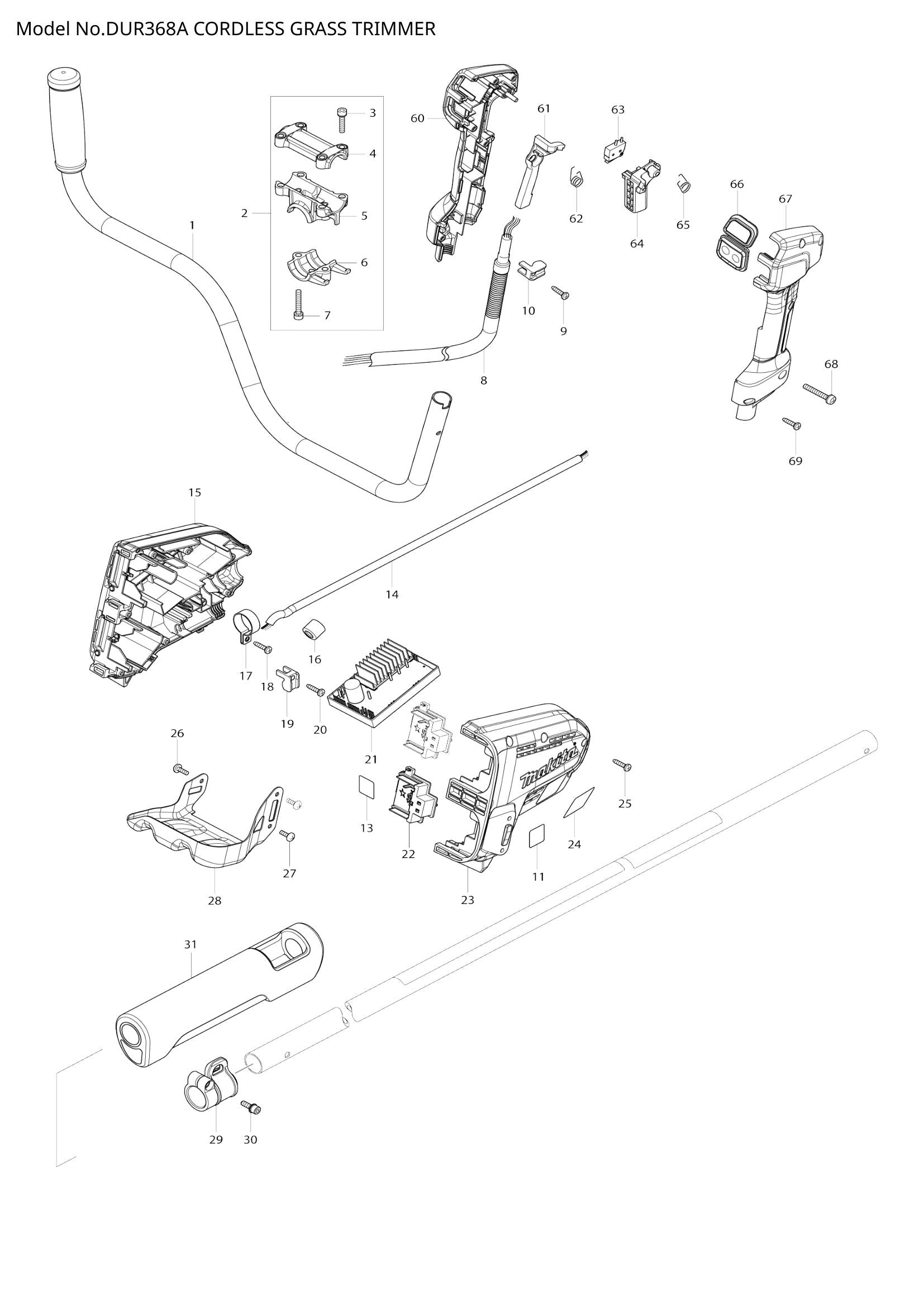 DUR368A exploded view