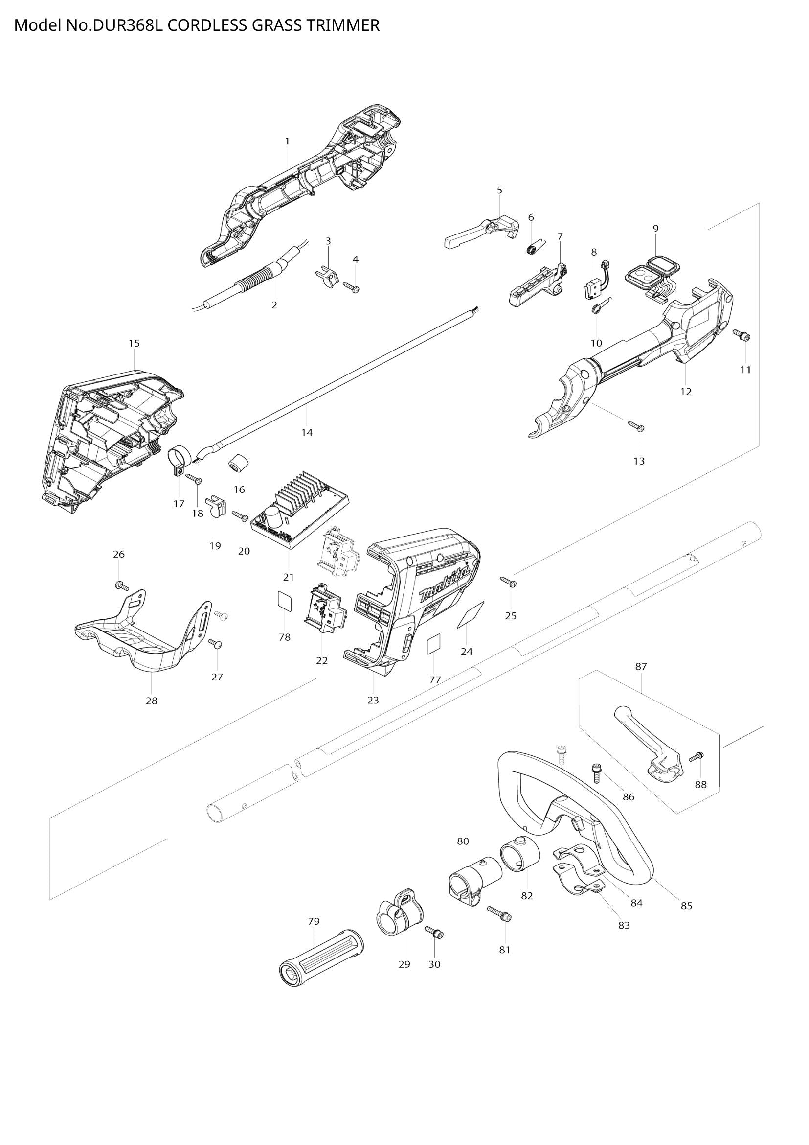 DUR368L exploded view