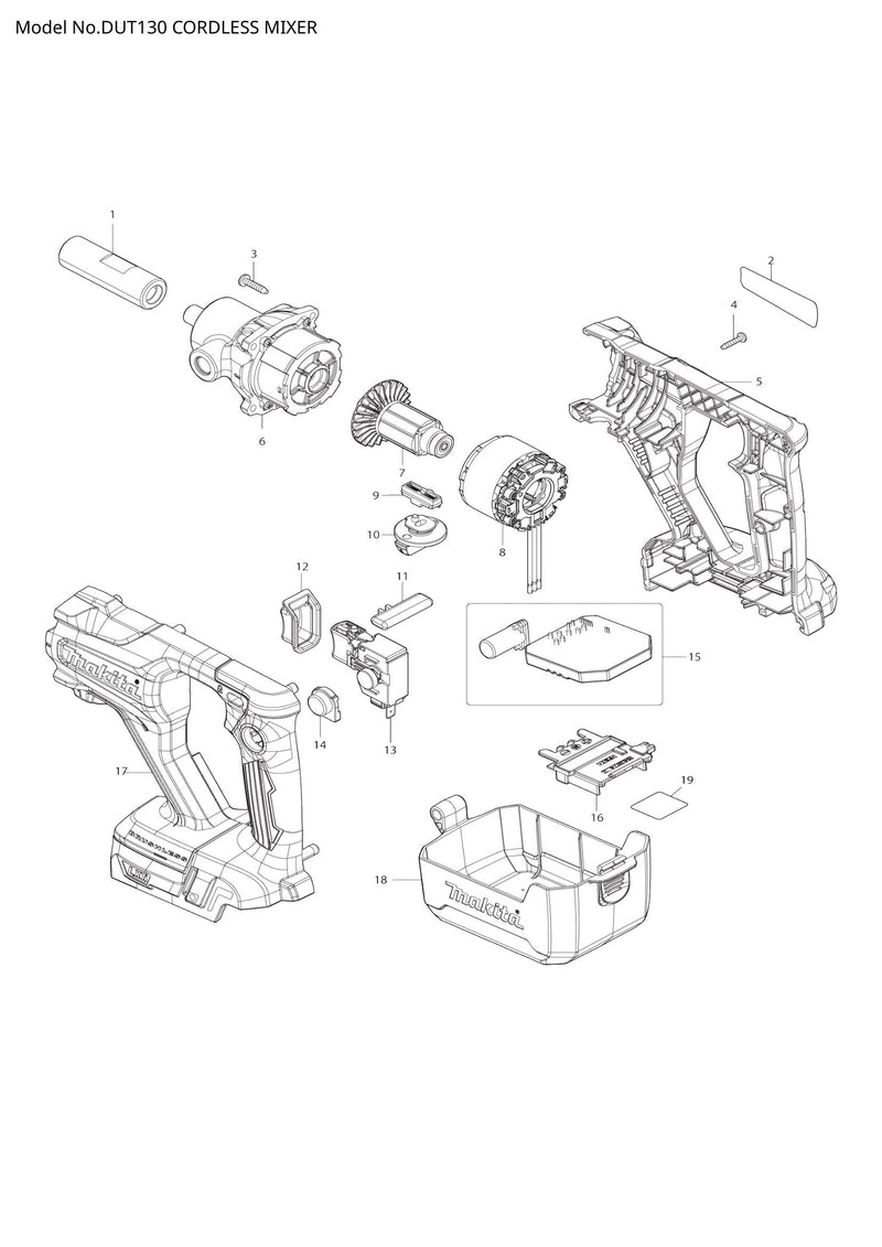 DUT130 exploded view