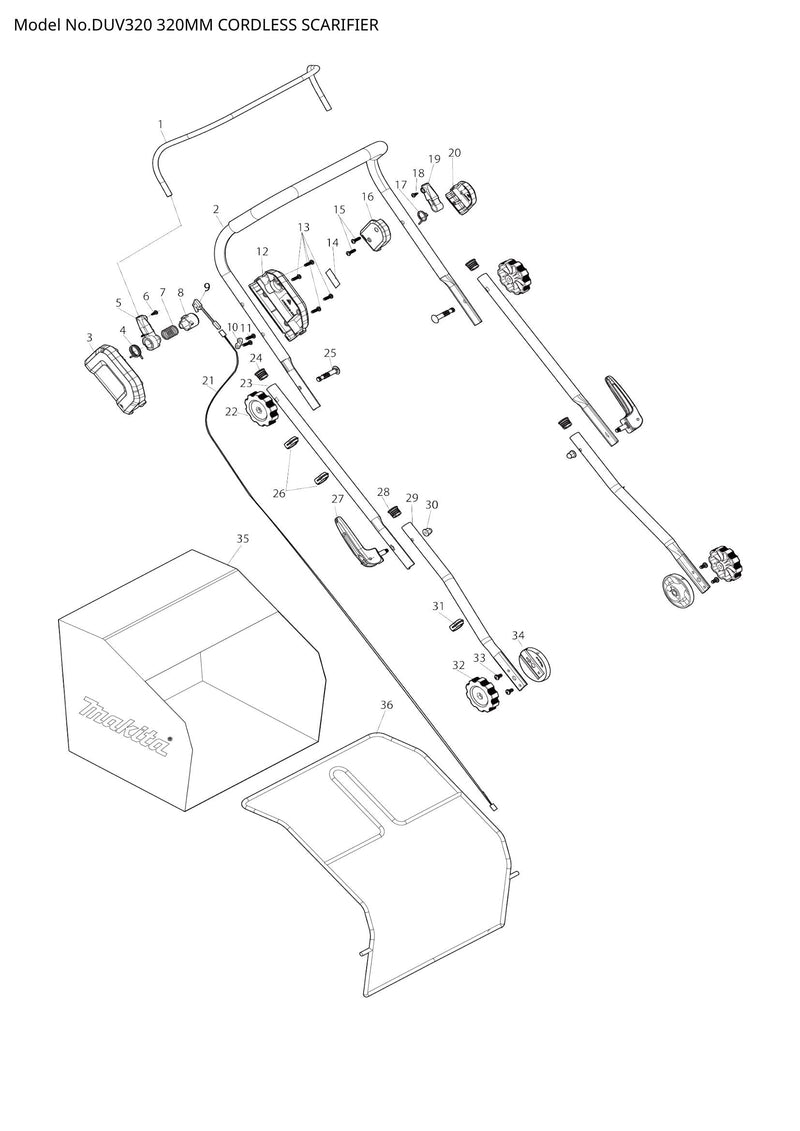 DUV320 exploded view