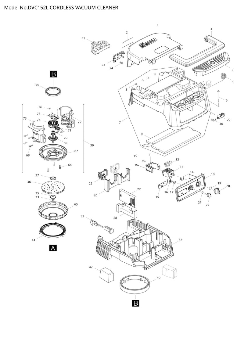 DVC152L exploded view