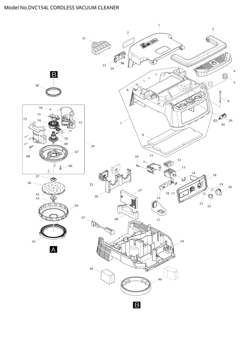 DVC154L exploded view