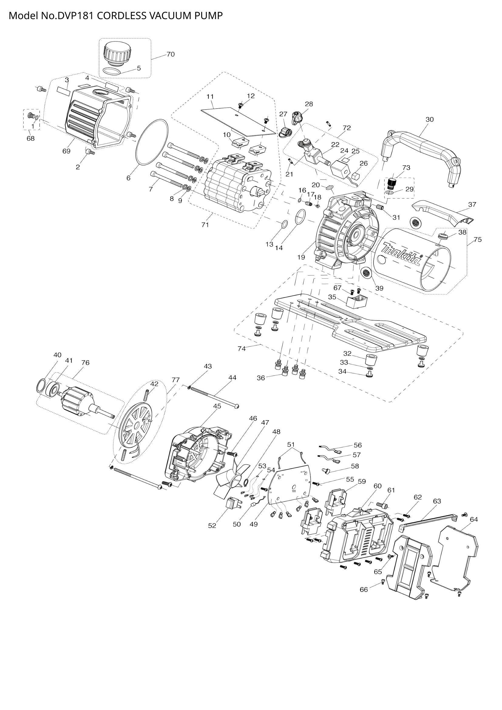 DVP181 exploded view