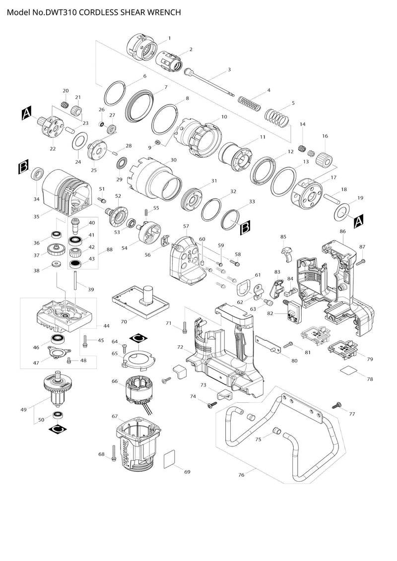 DWT310 exploded view