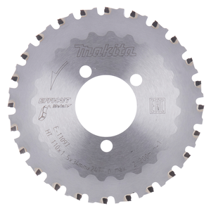Makita E-11097 Circular Saw Blade, Efficut T.C.T, 110 x 34 mm, 24T