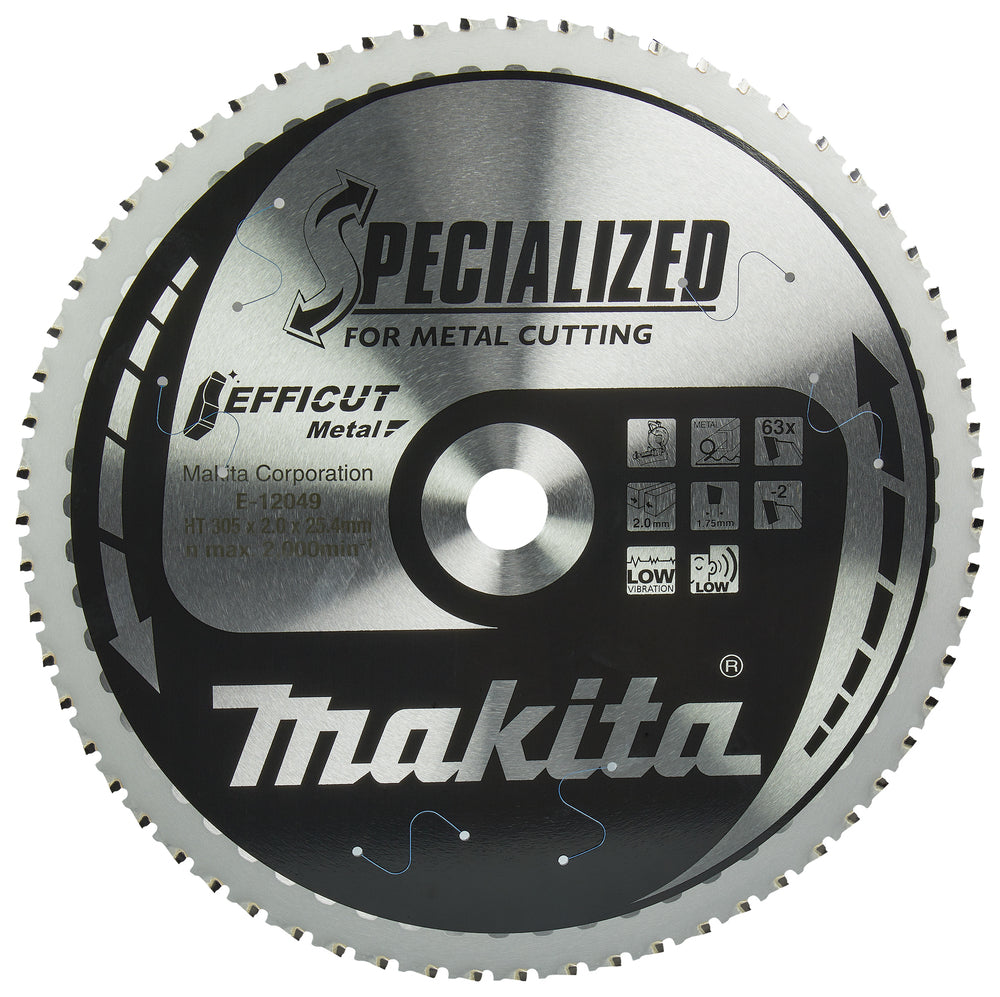 Makita E-12049 Kreissägeblatt, Efficut HM, 305 x 25,4 mm, 63 Z