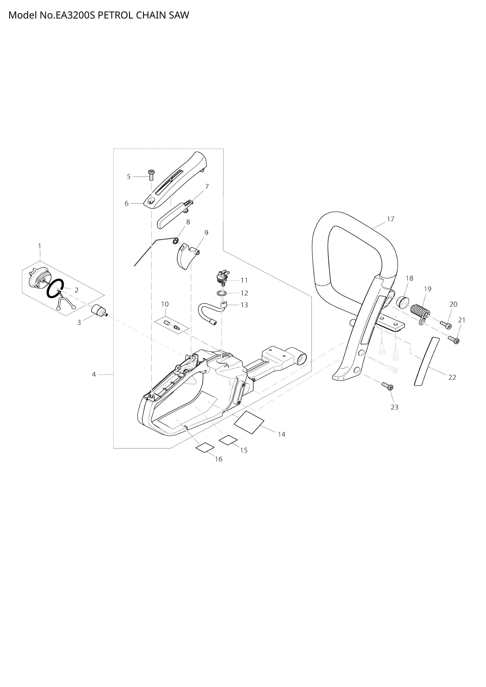 EA3200S exploded view