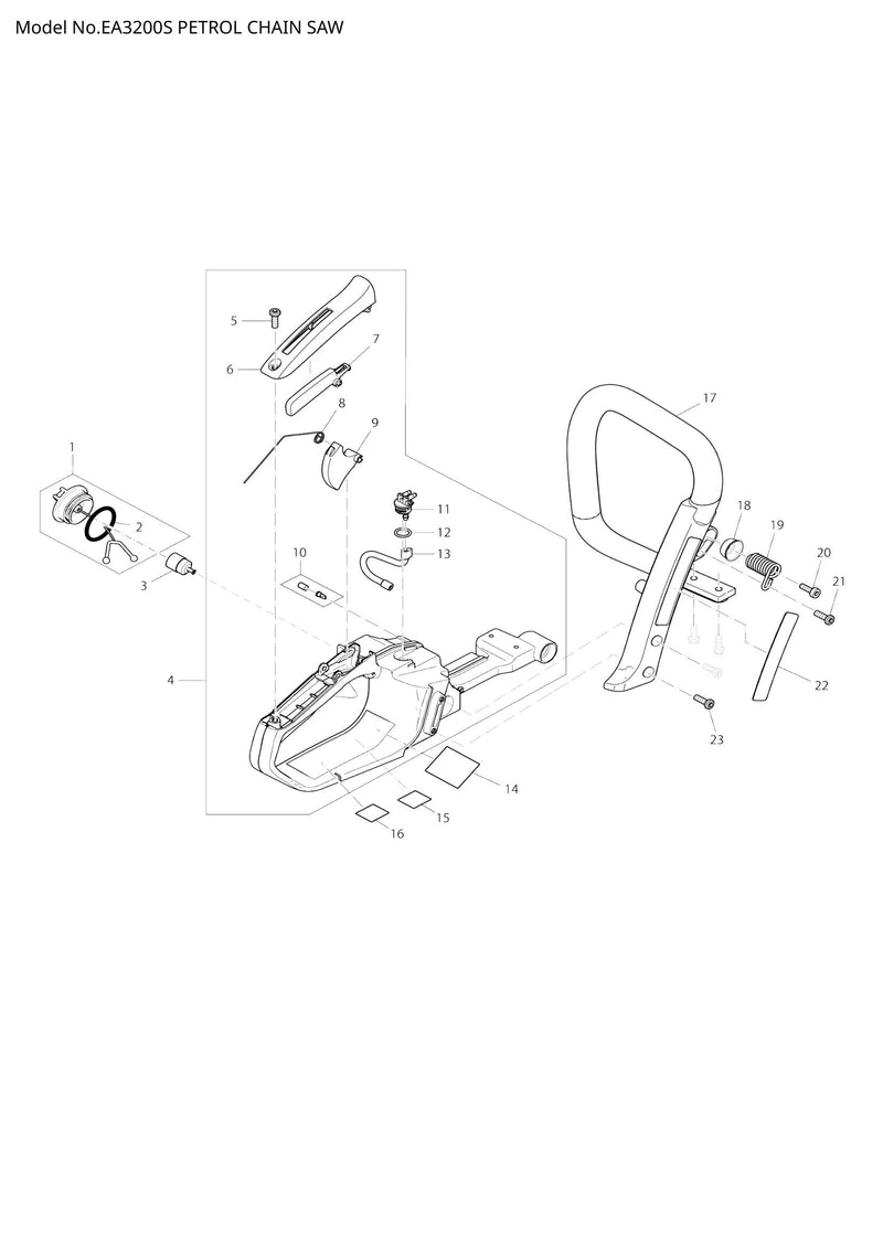EA3200S exploded view