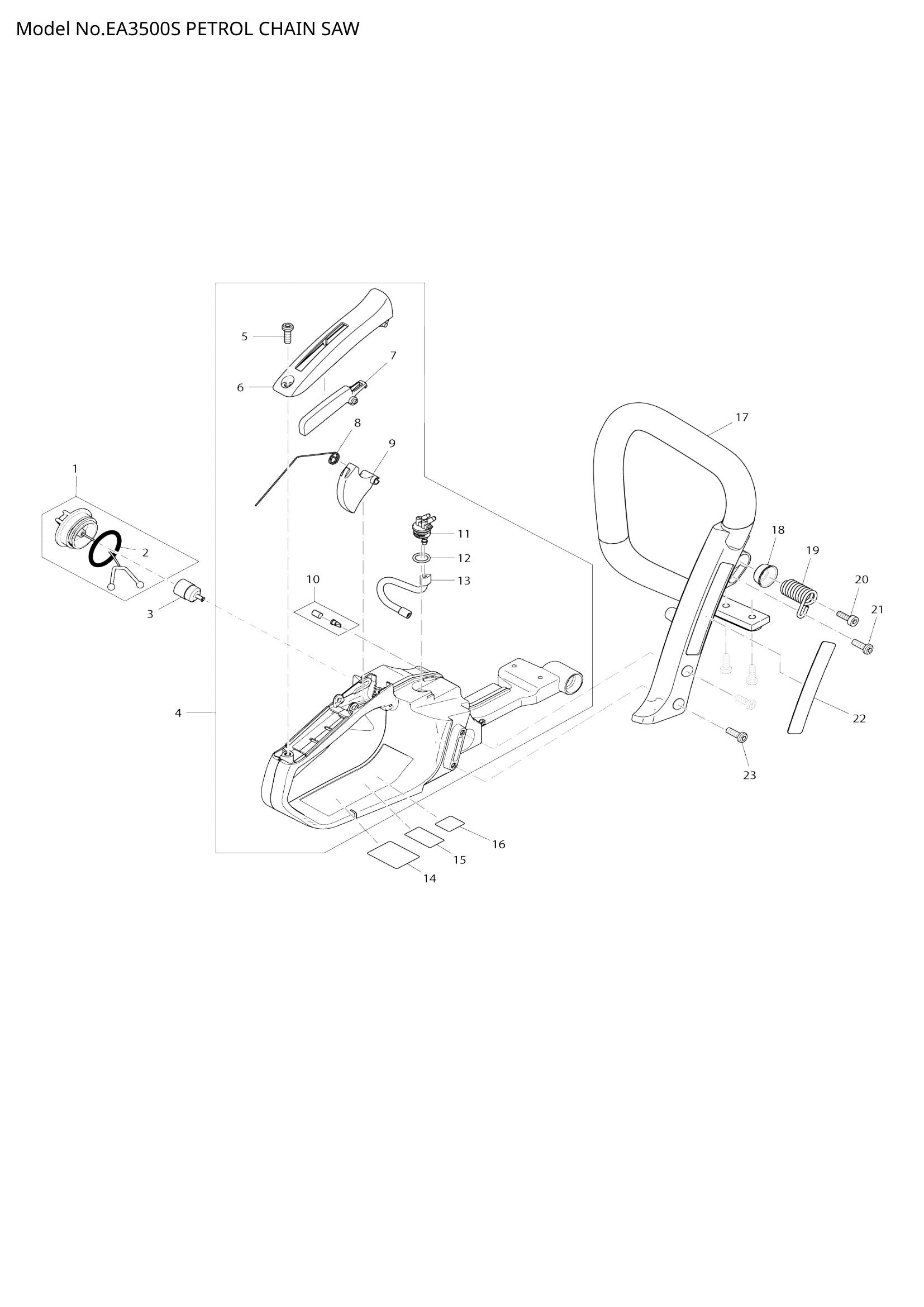 EA3500S exploded view