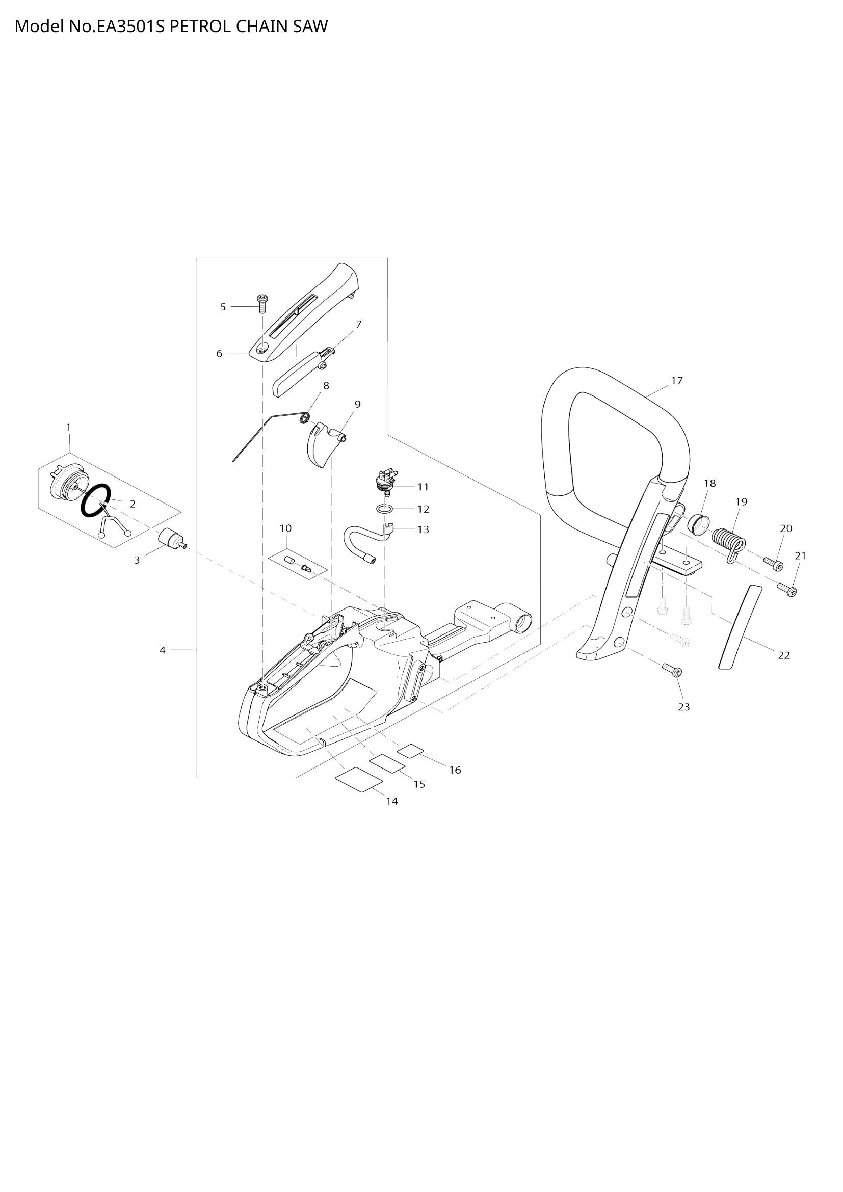 EA3501S exploded view