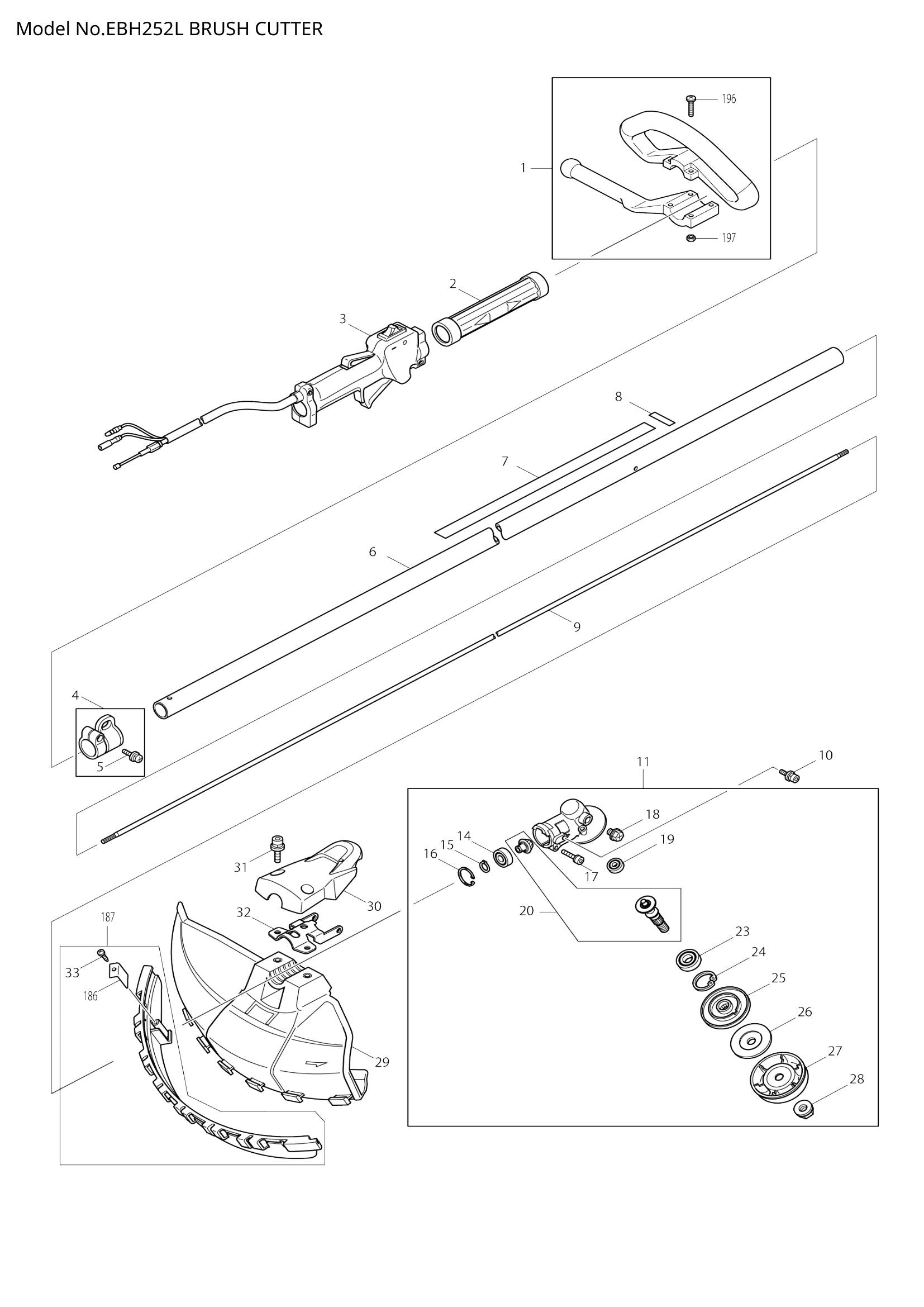 EBH252L exploded view