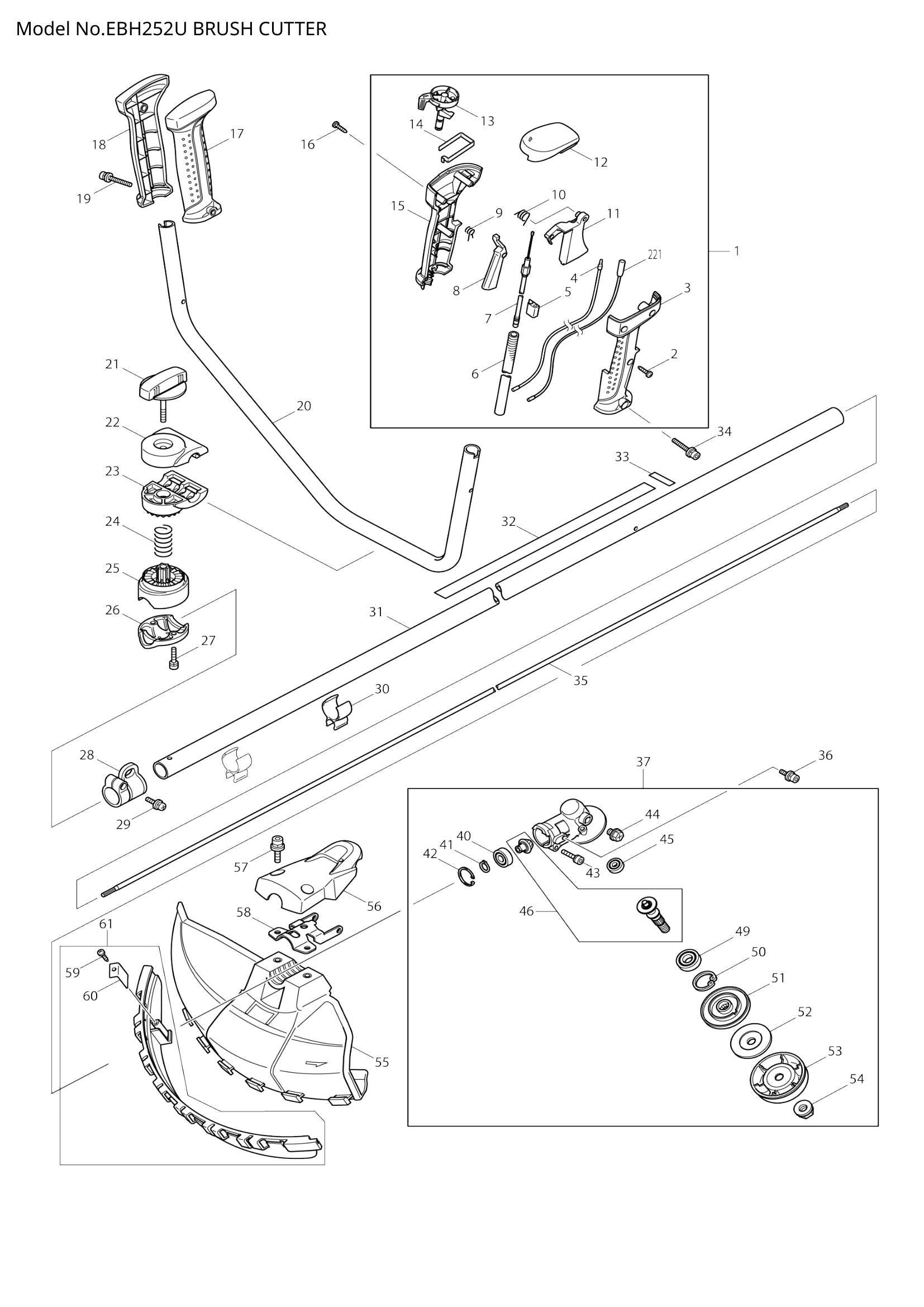 EBH252U exploded view
