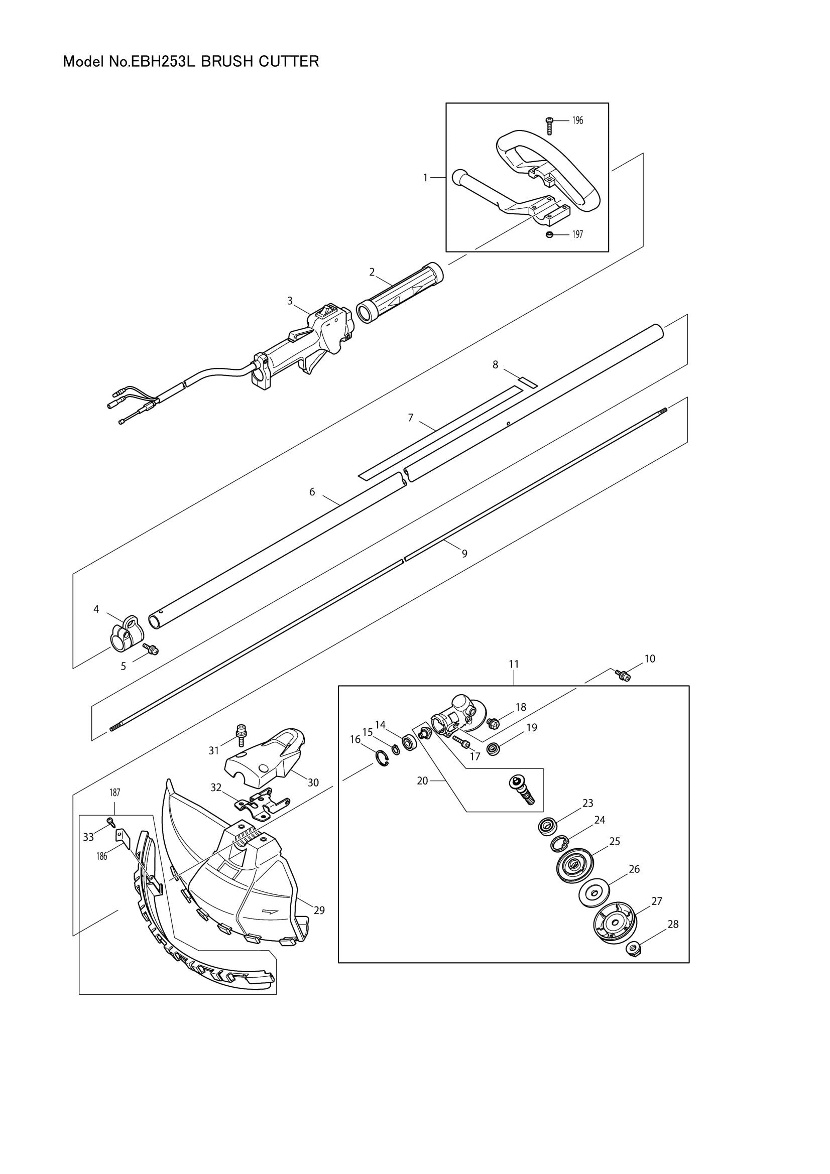 EBH253L exploded view