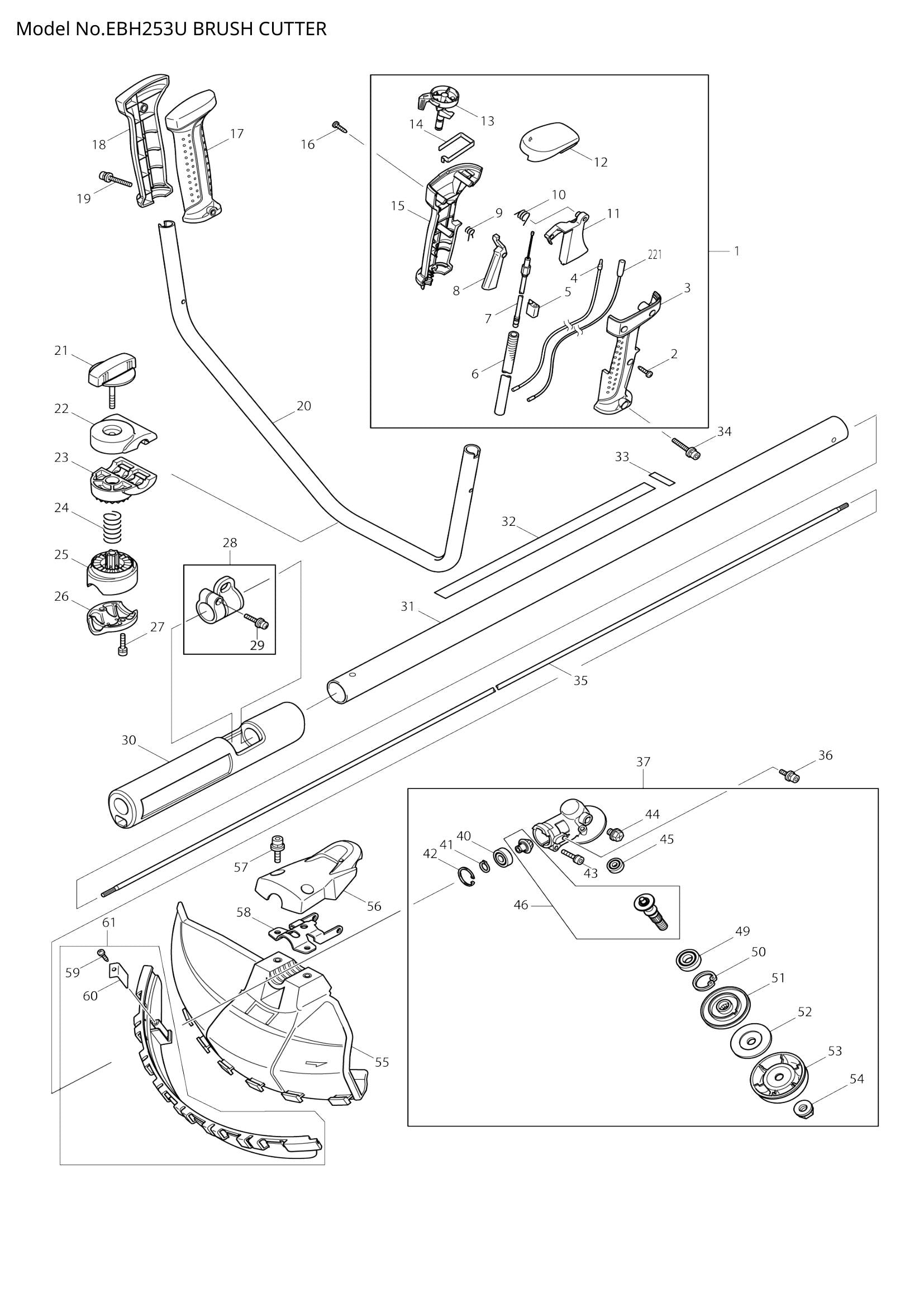 EBH253U exploded view