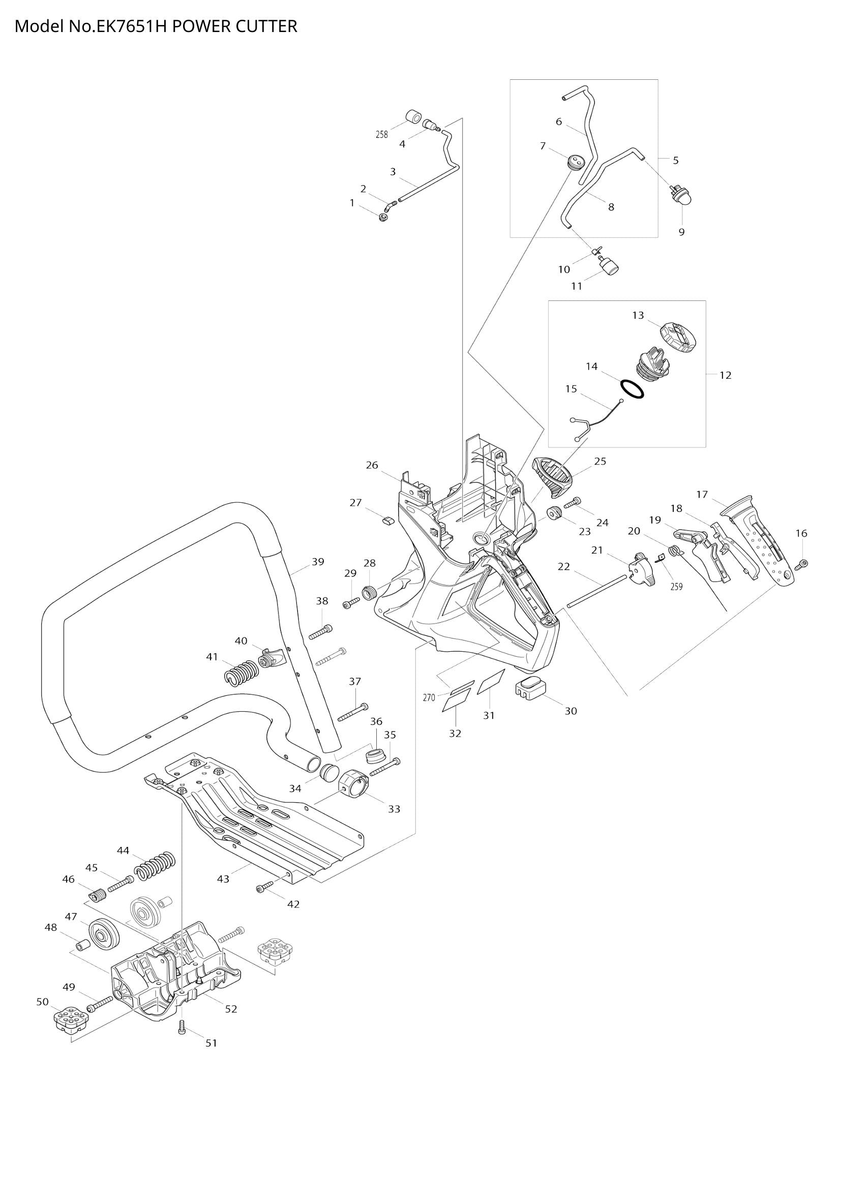 EK7651H exploded view