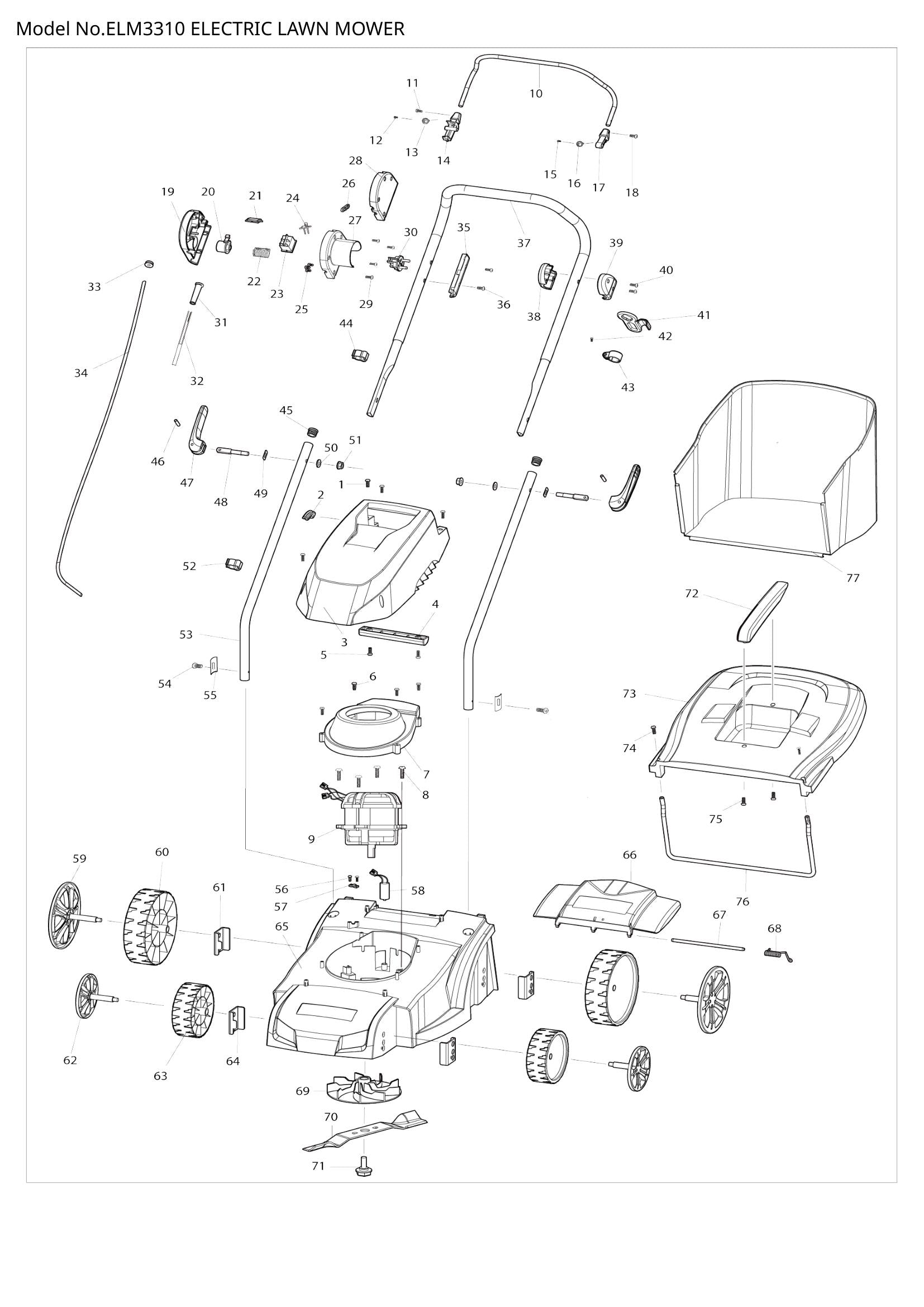 ELM3310 exploded view
