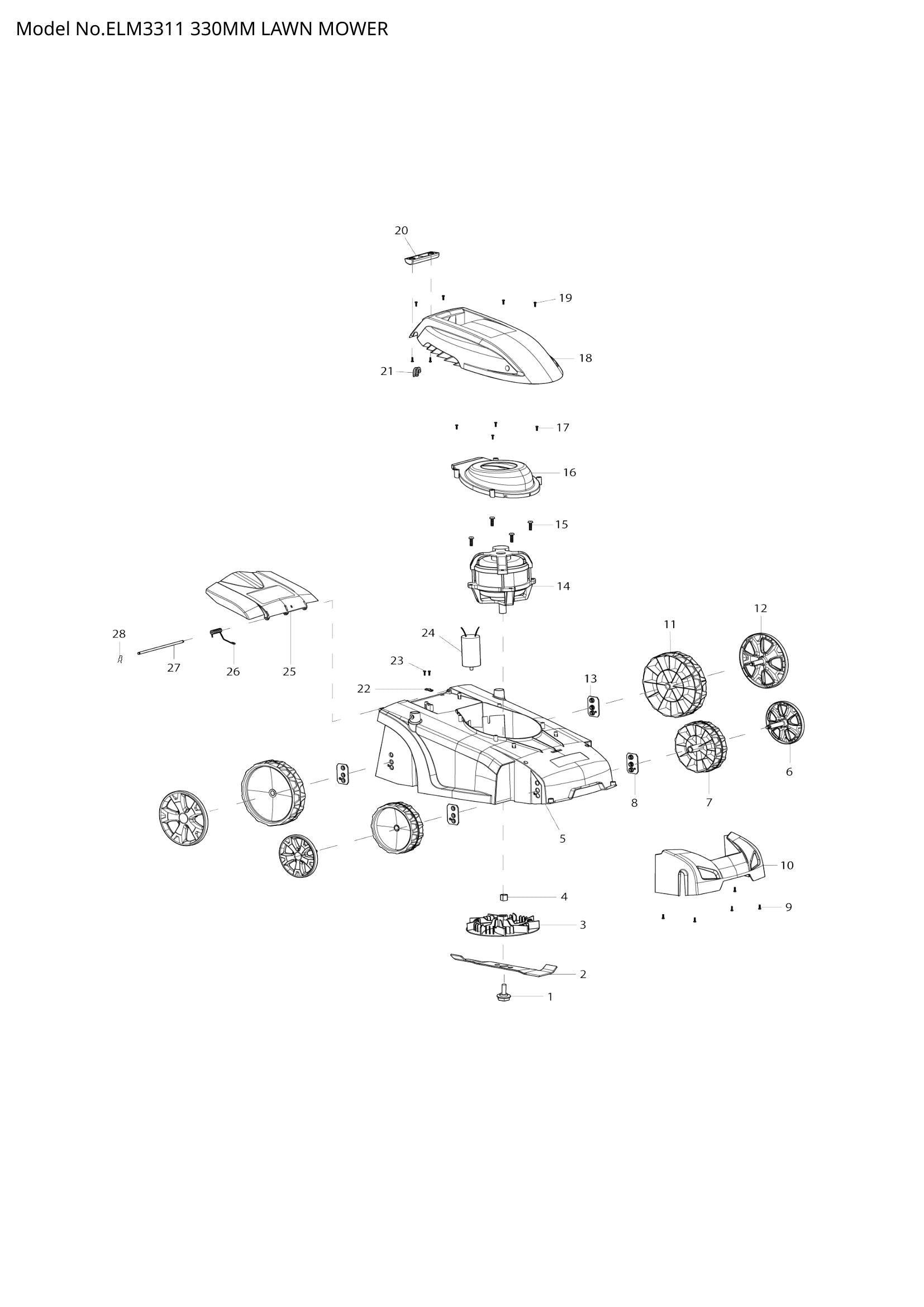ELM3311 exploded view