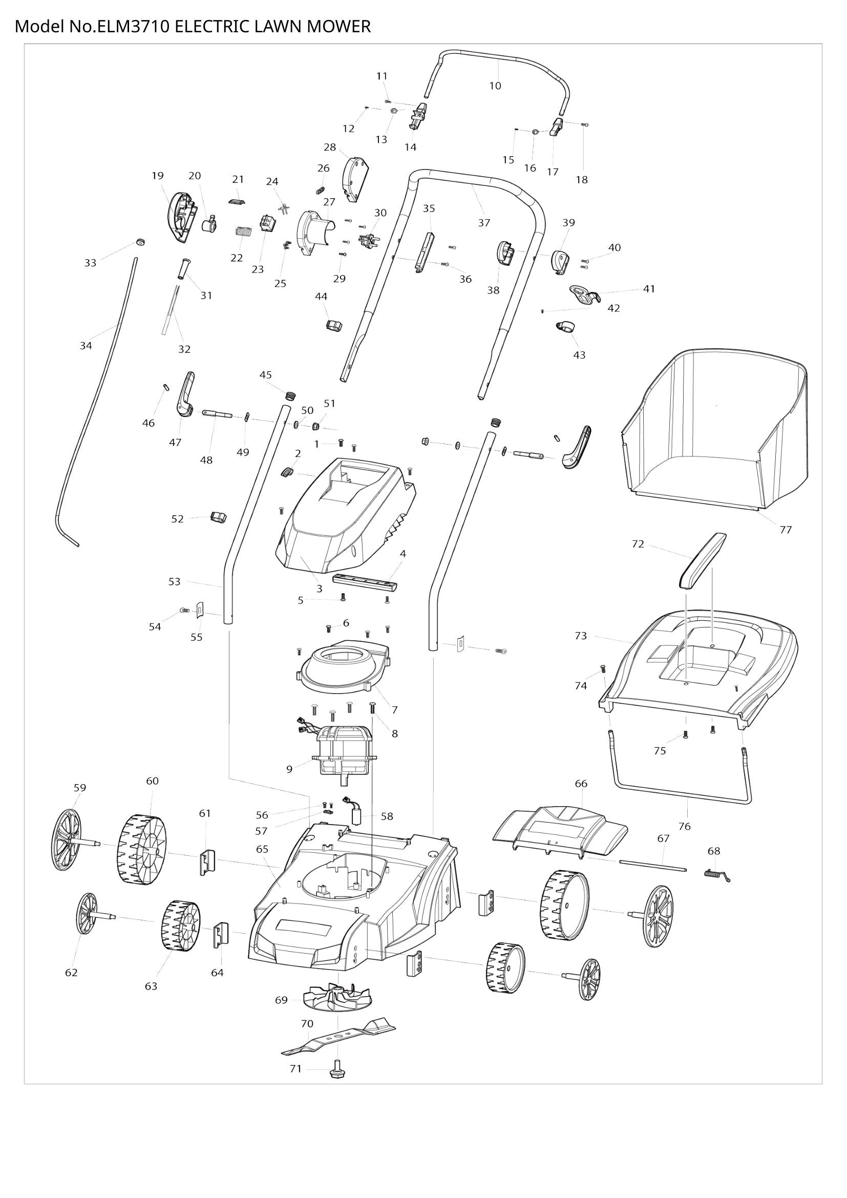 ELM3710 exploded view